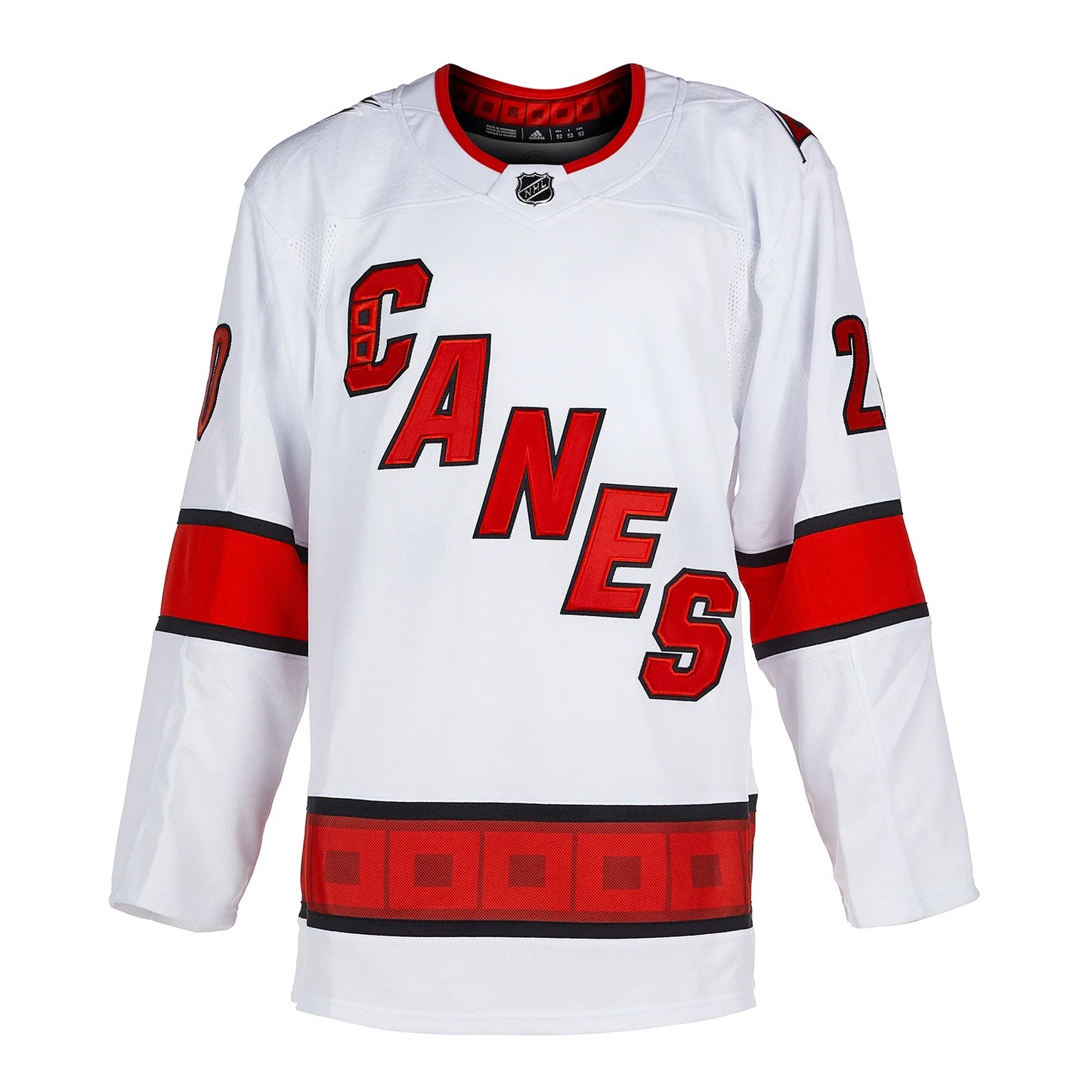 Sebastian Aho Signed Carolina Hurricanes White adidas Jersey