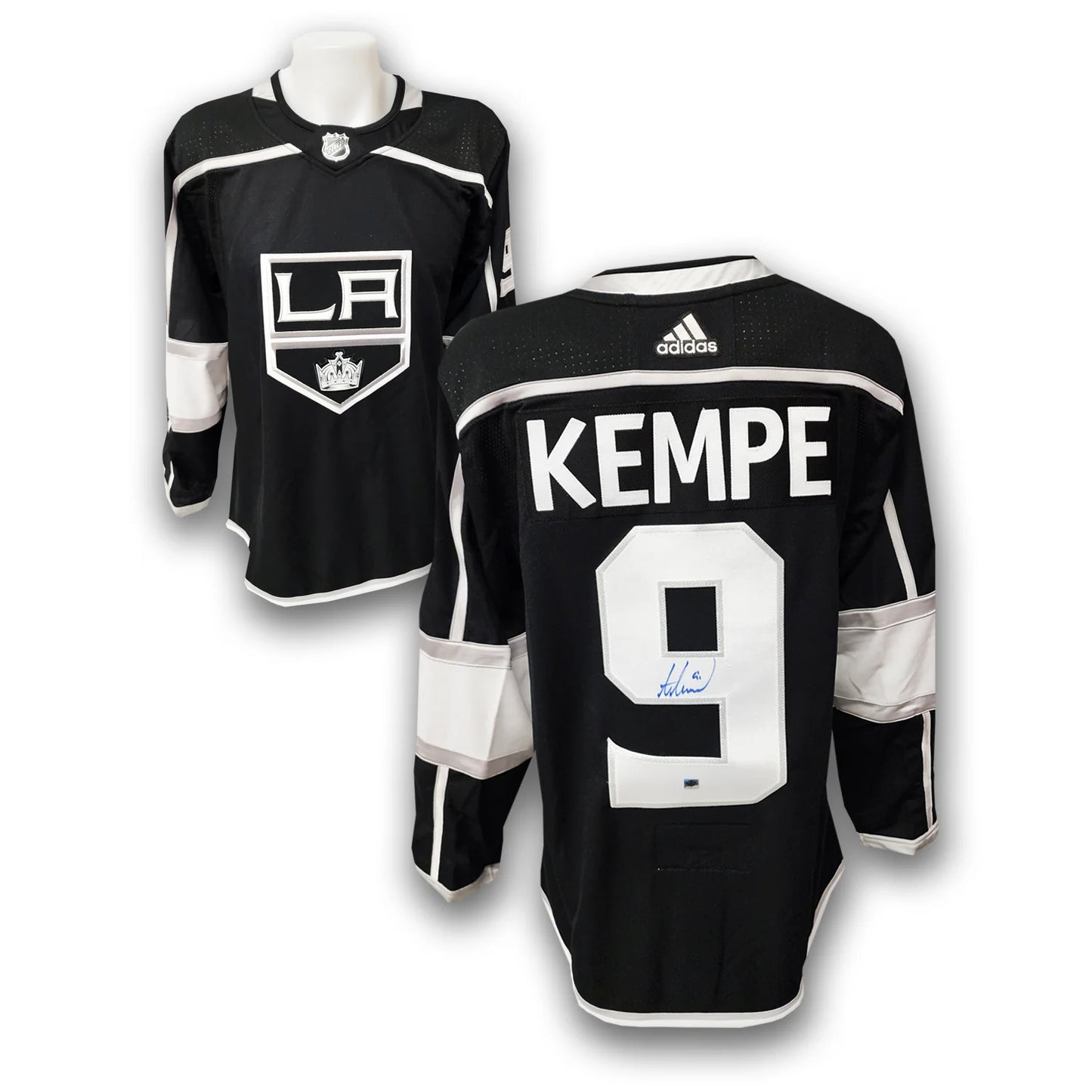 Adrian Kempe Autographed Los Angles Kings Adidas Jersey