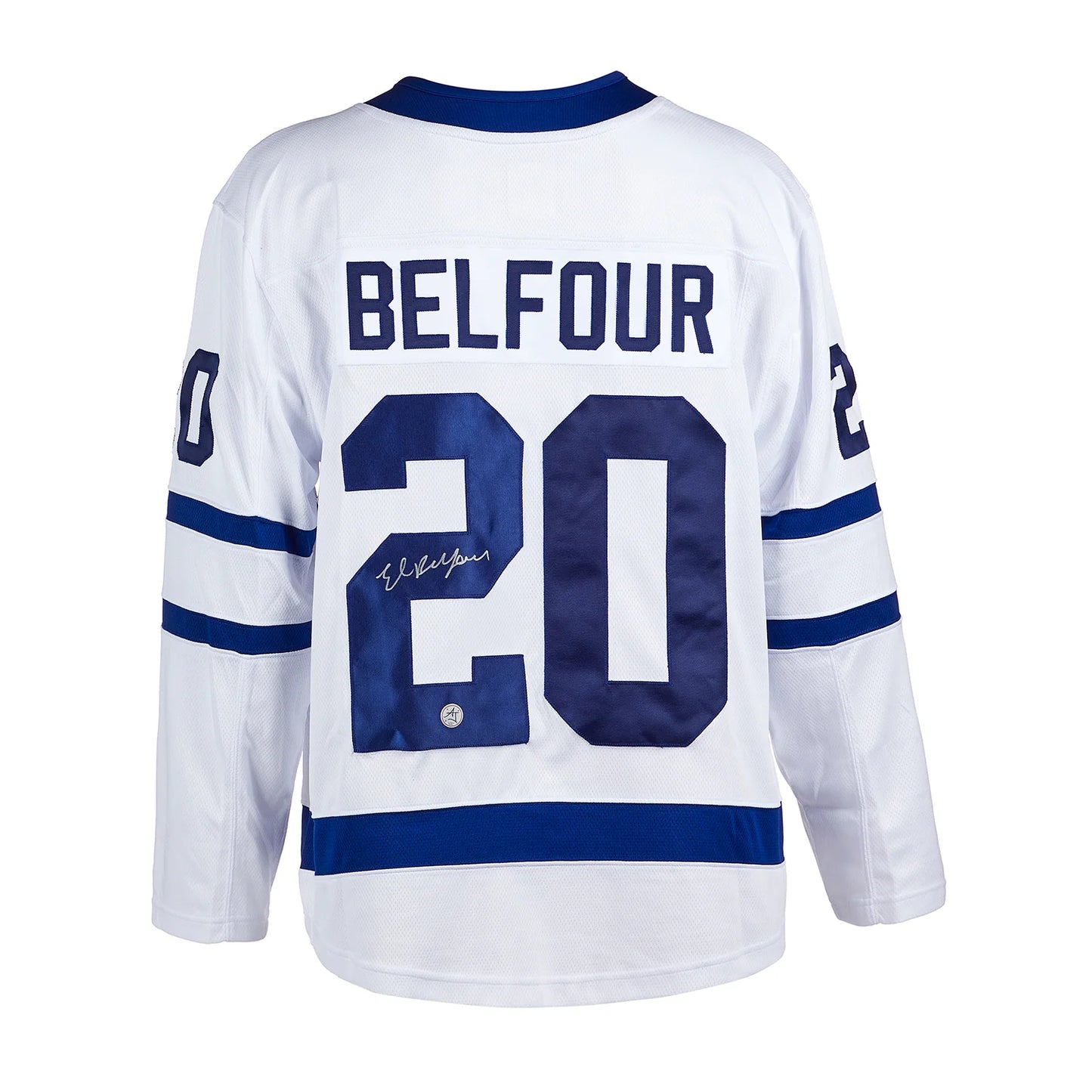Ed Belfour Autographed Toronto Maple Leafs White Fanatics Jersey