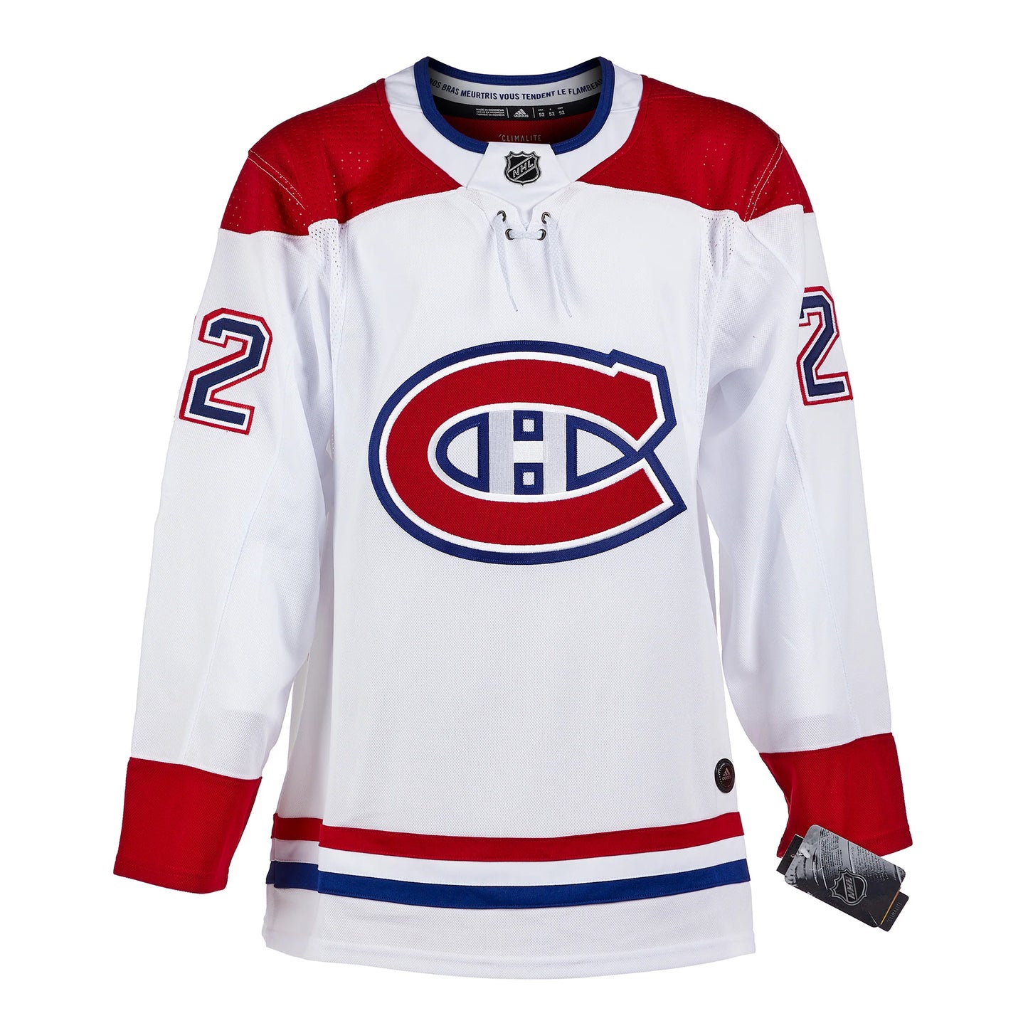 Cole Caufield Signed Montreal Canadiens White adidas Jersey