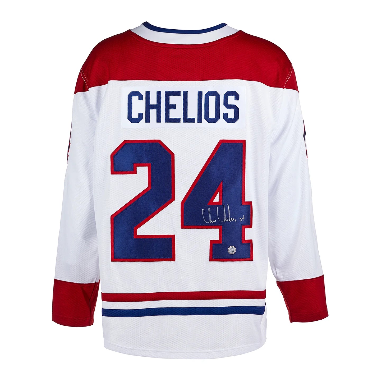 Chris Chelios Signed Montreal Canadiens White Fanatics Jersey