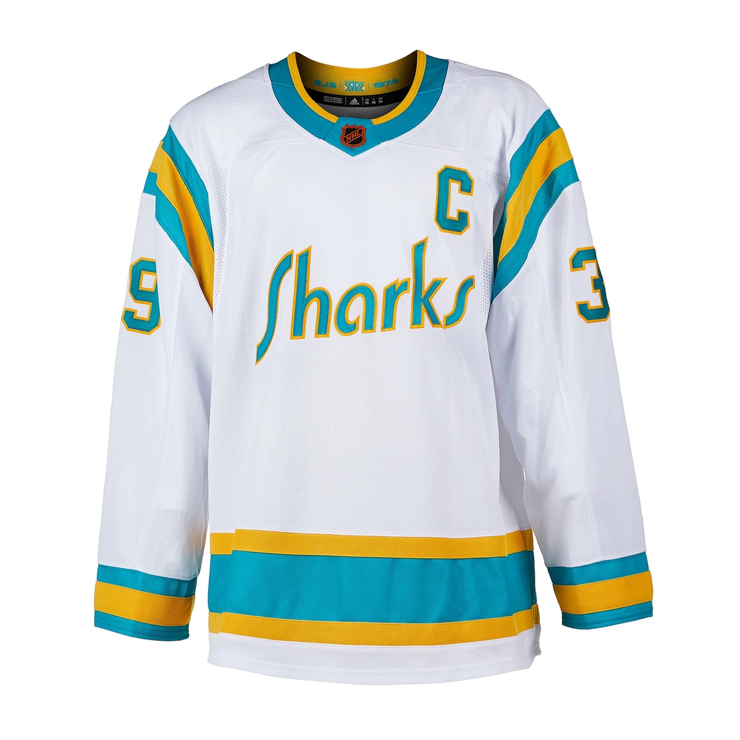 Logan Couture Signed San Jose Sharks Reverse Retro 2.0 adidas Jersey