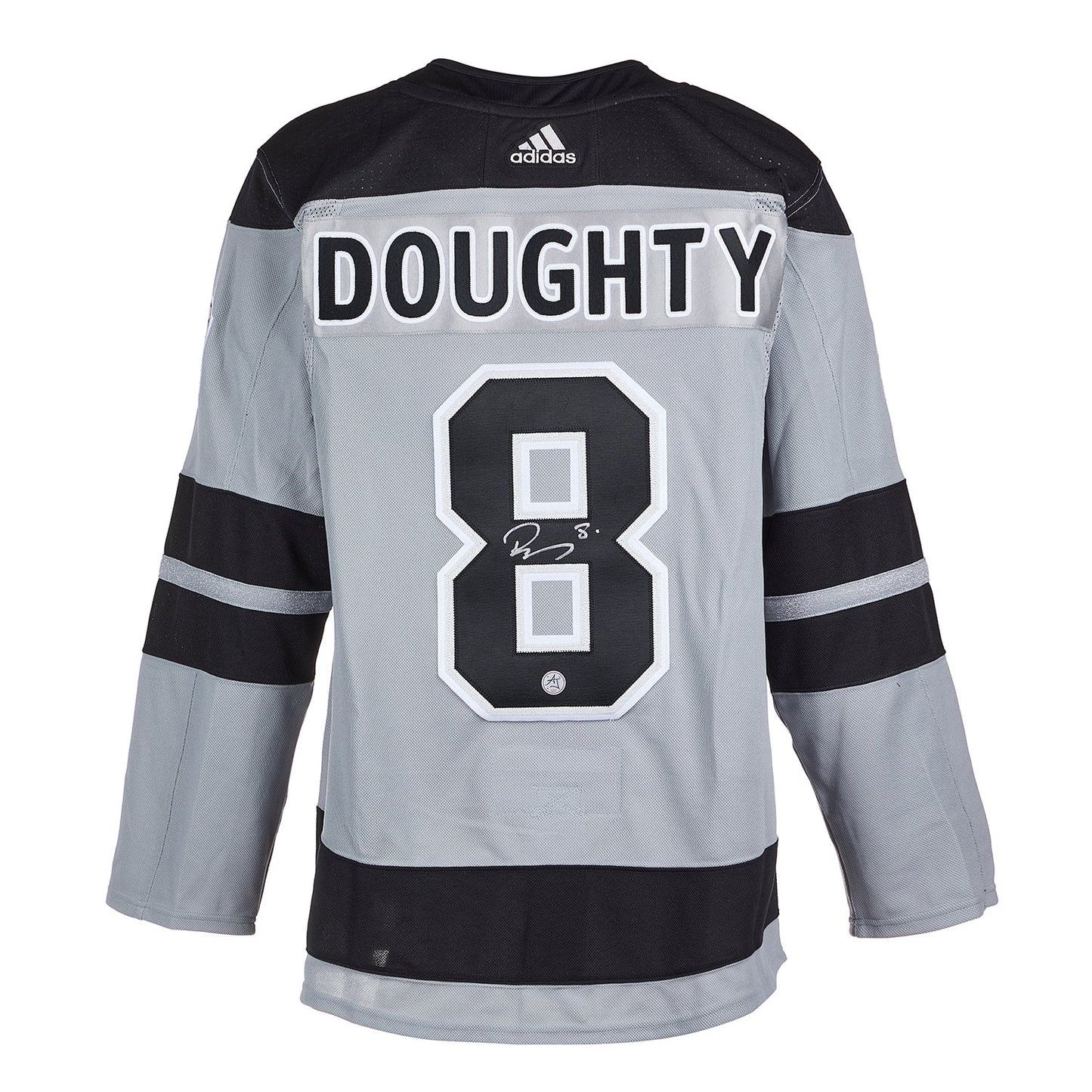 Drew Doughty Los Angeles Kings Signed Alt Grey adidas Jersey