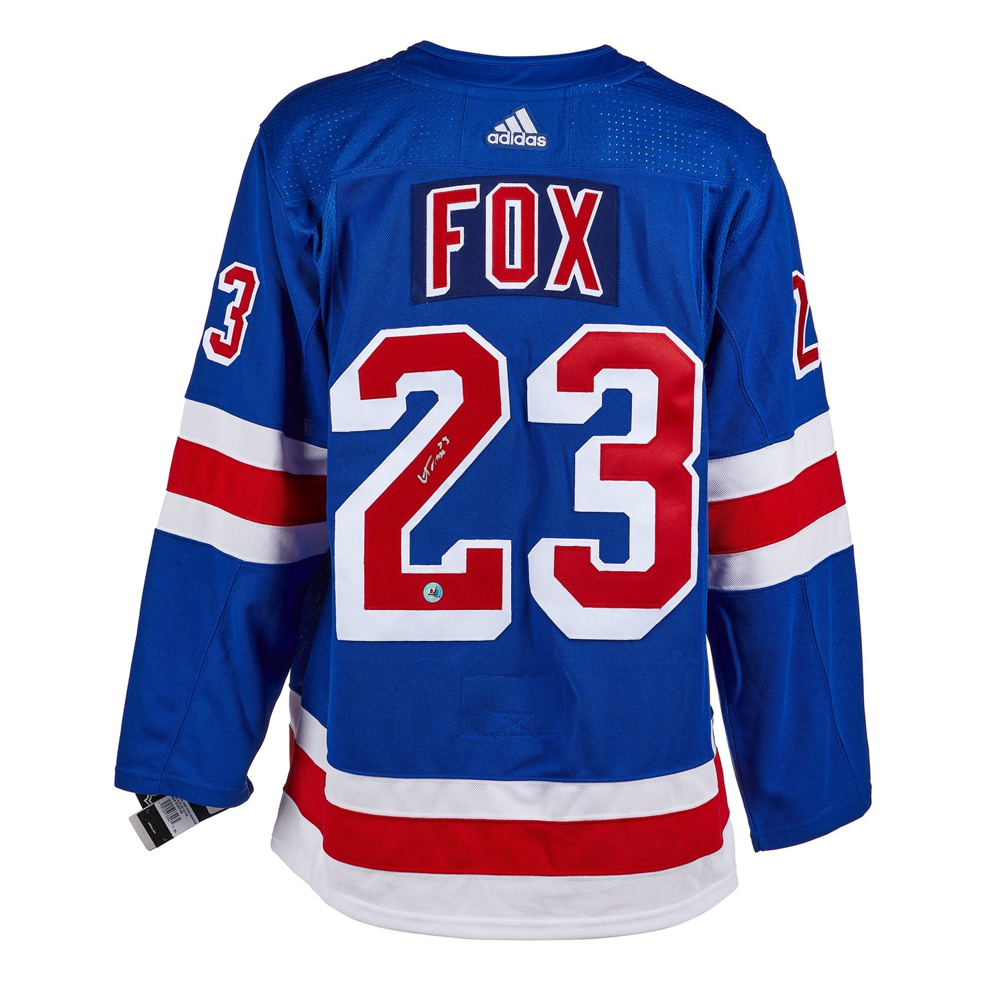 Adam Fox New York Rangers Autographed adidas Jersey