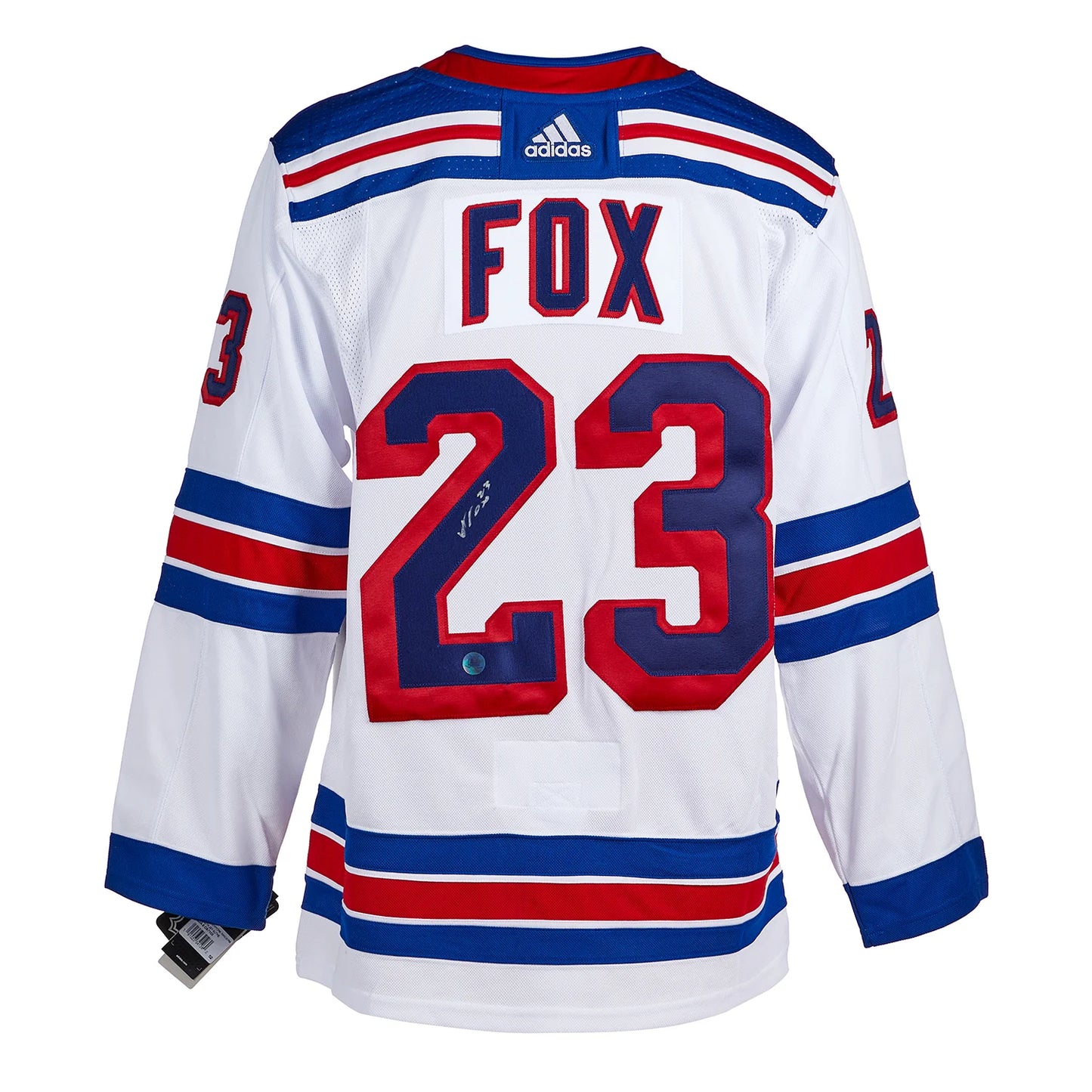 Adam Fox New York Rangers Signed White adidas Jersey