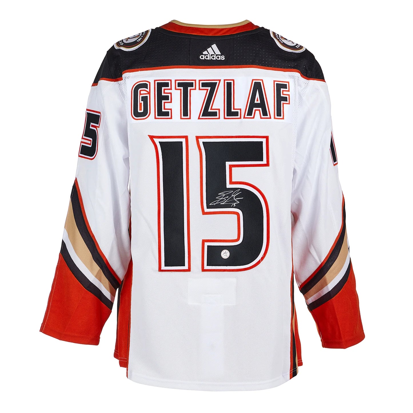 Ryan Getzlaf Signed Anaheim Ducks White adidas Jersey