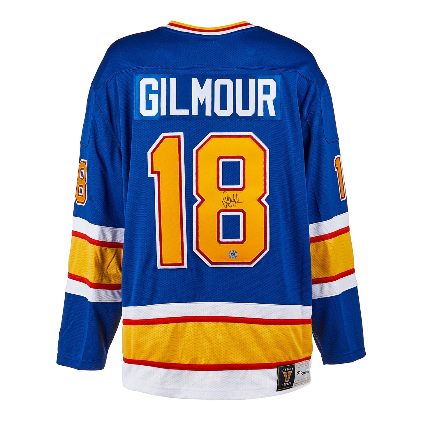 Doug Gilmour Signed St Louis Blues Retro Fanatics Jersey