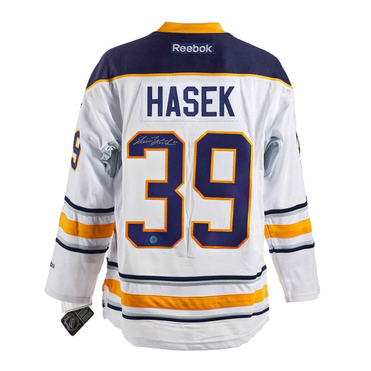 Dominik Hasek Buffalo Sabres Signed White Reebok Jersey