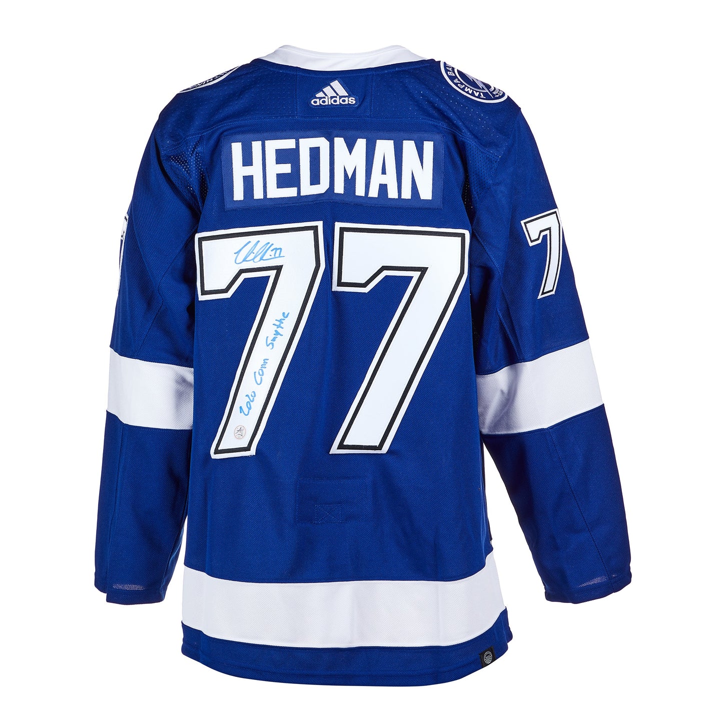 Victor Hedman Tampa Bay Lightning Signed & Inscribed 2020 Cup adidas Jersey