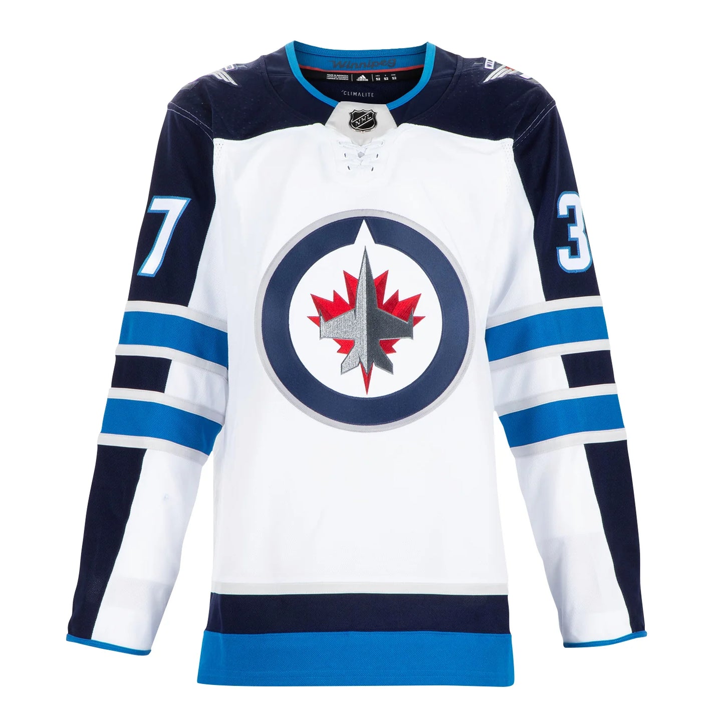 Connor Hellebuyck Signed Winnipeg Jets White adidas Jersey