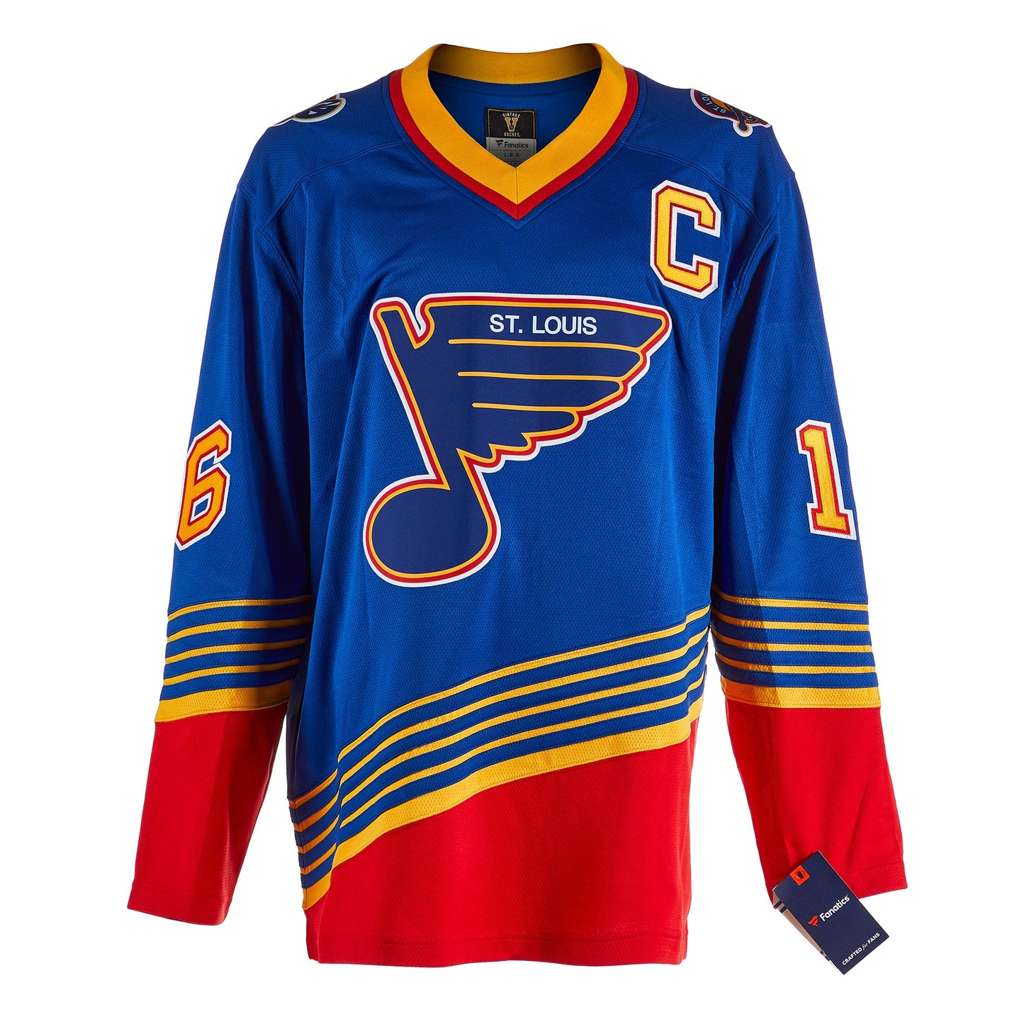 Brett Hull St. Louis Blues Signed Diagonal Fanatics Retro Jersey