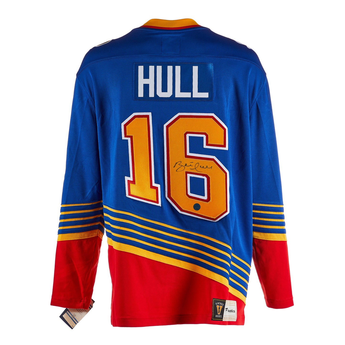 Brett Hull St. Louis Blues Signed Diagonal Fanatics Retro Jersey