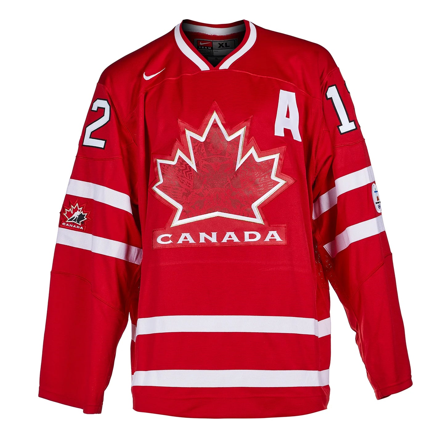 Jarome Iginla Team Canada Signed & Inscribed 2010 Gold Nike Jersey