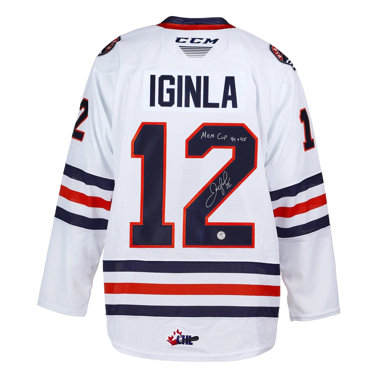 Jarome Iginla Kamloops Blazers Signed CHL Champs CCM Jersey
