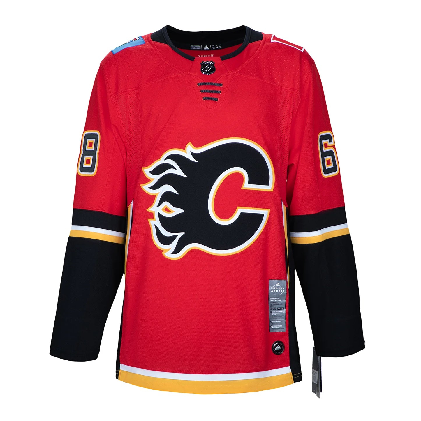 Jaromir Jagr Calgary Flames Signed & Dated Last Game adidas Jersey #/68