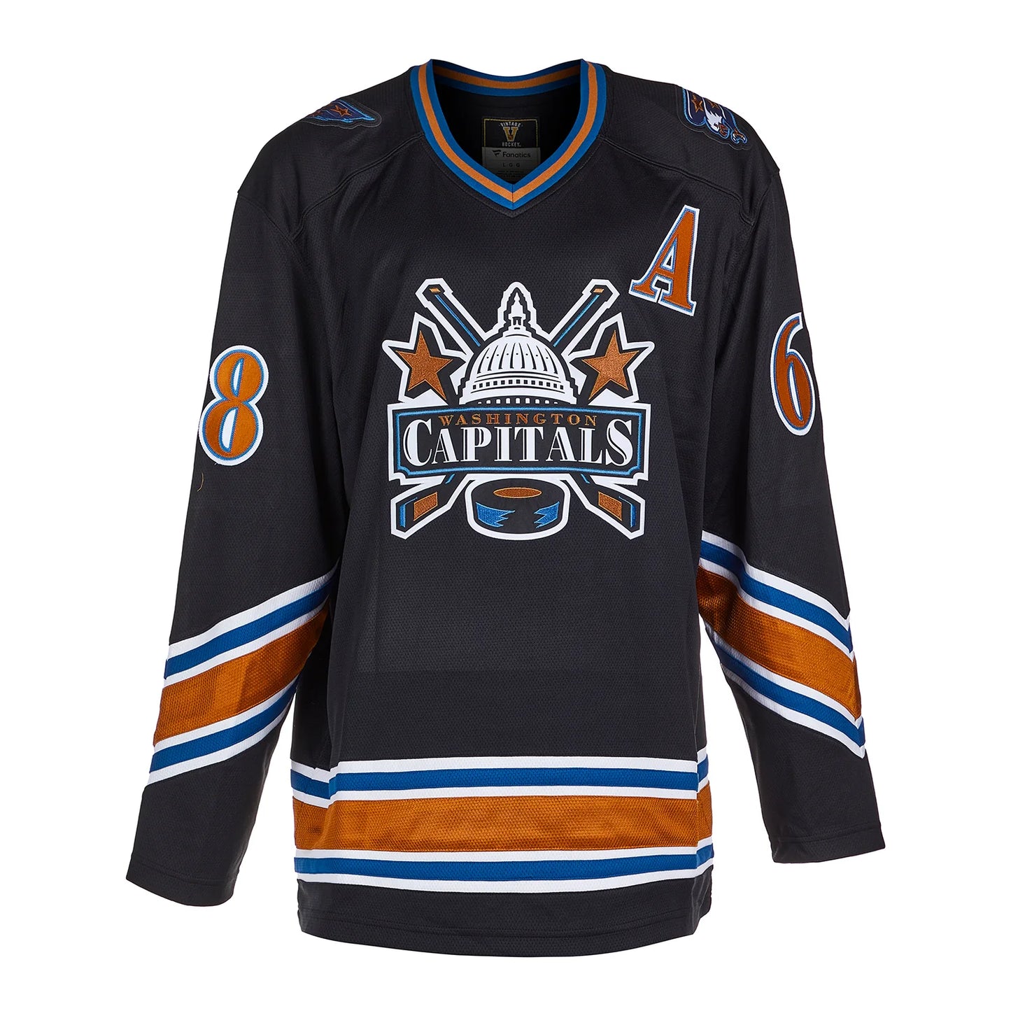 Jaromir Jagr Signed Washington Capitals Black Fanatics Retro Jersey