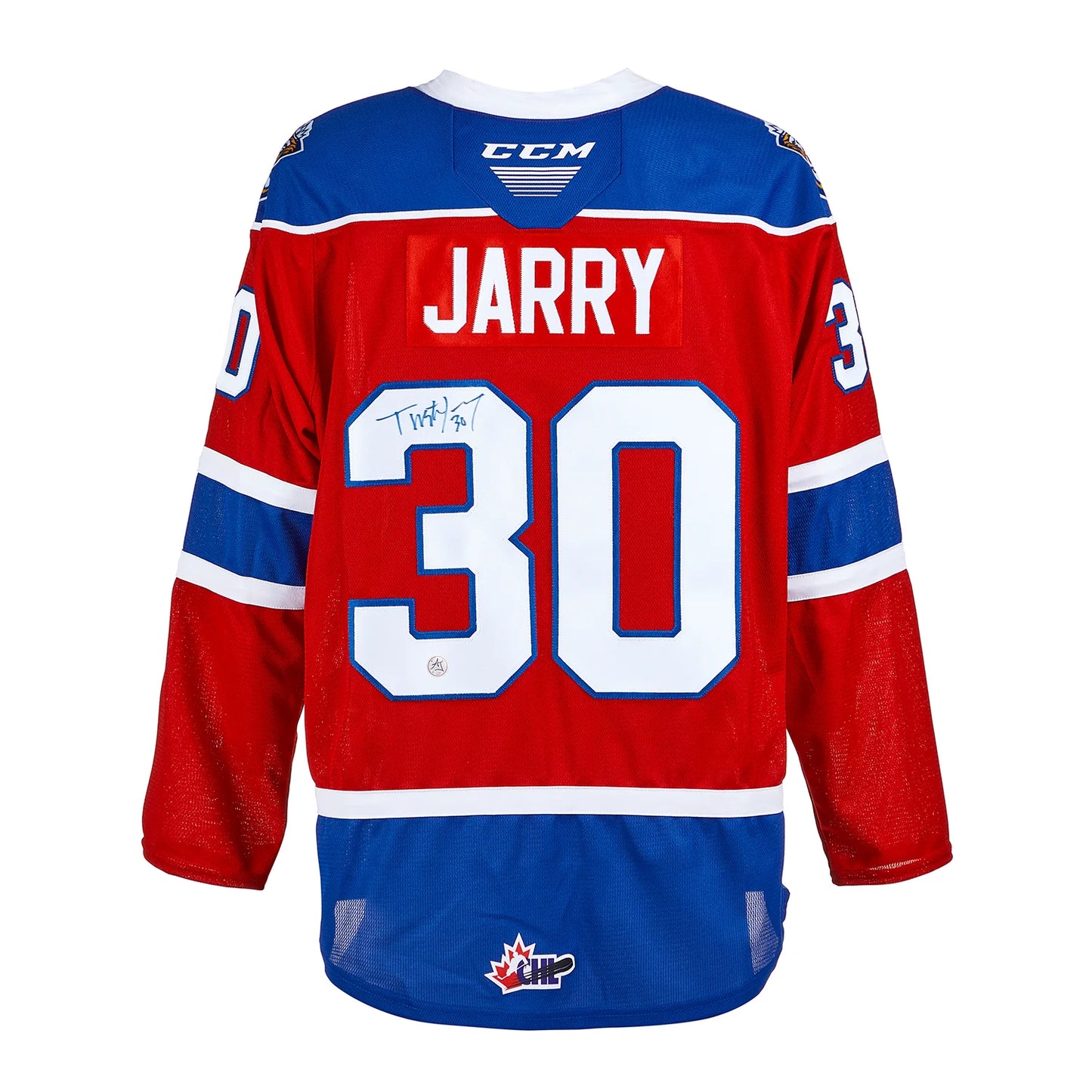 Tristan Jarry Autographed Edmonton Oil Kings CHL CCM Jersey