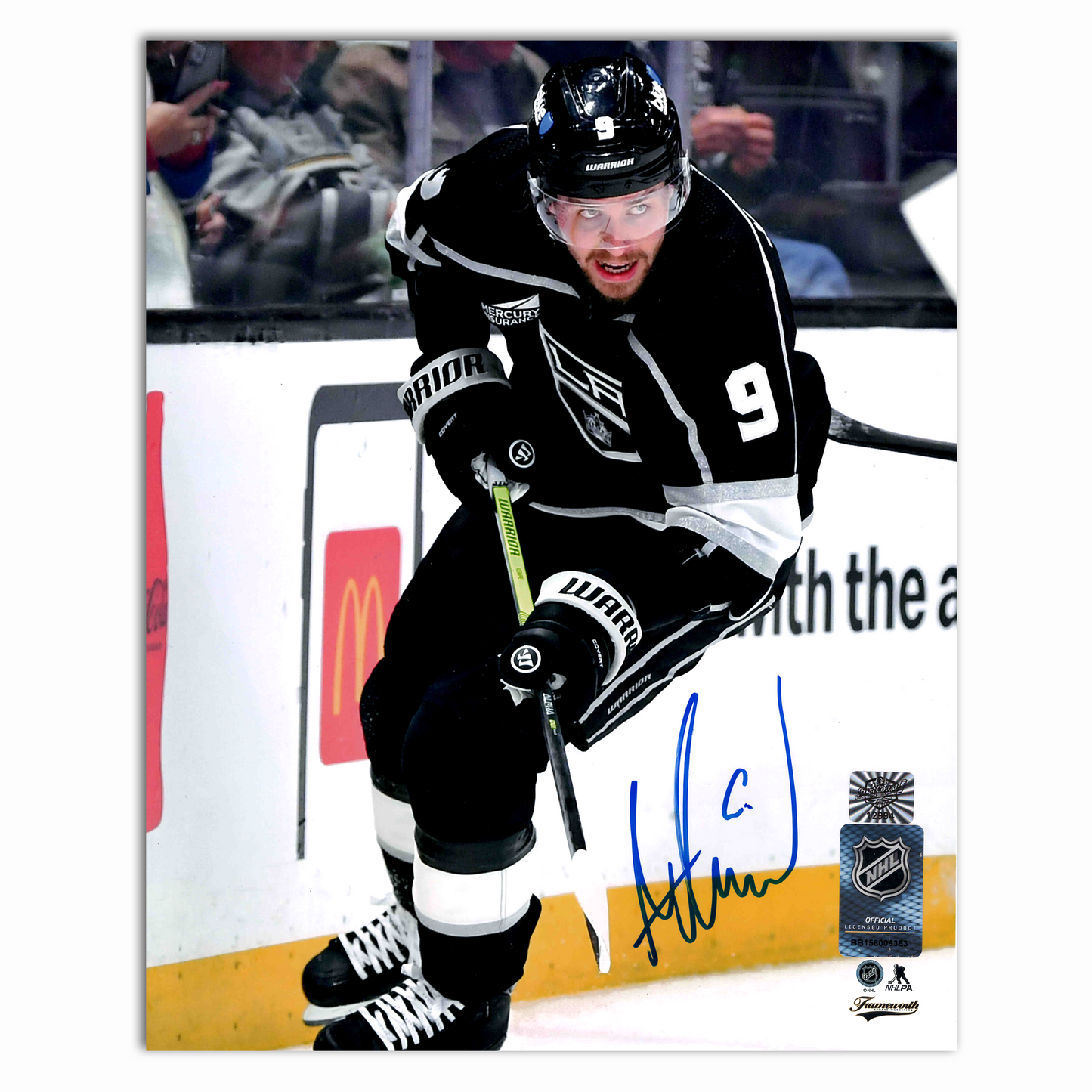 Adrian Kempe Autographed Los Angeles Kings 8x10 Photo