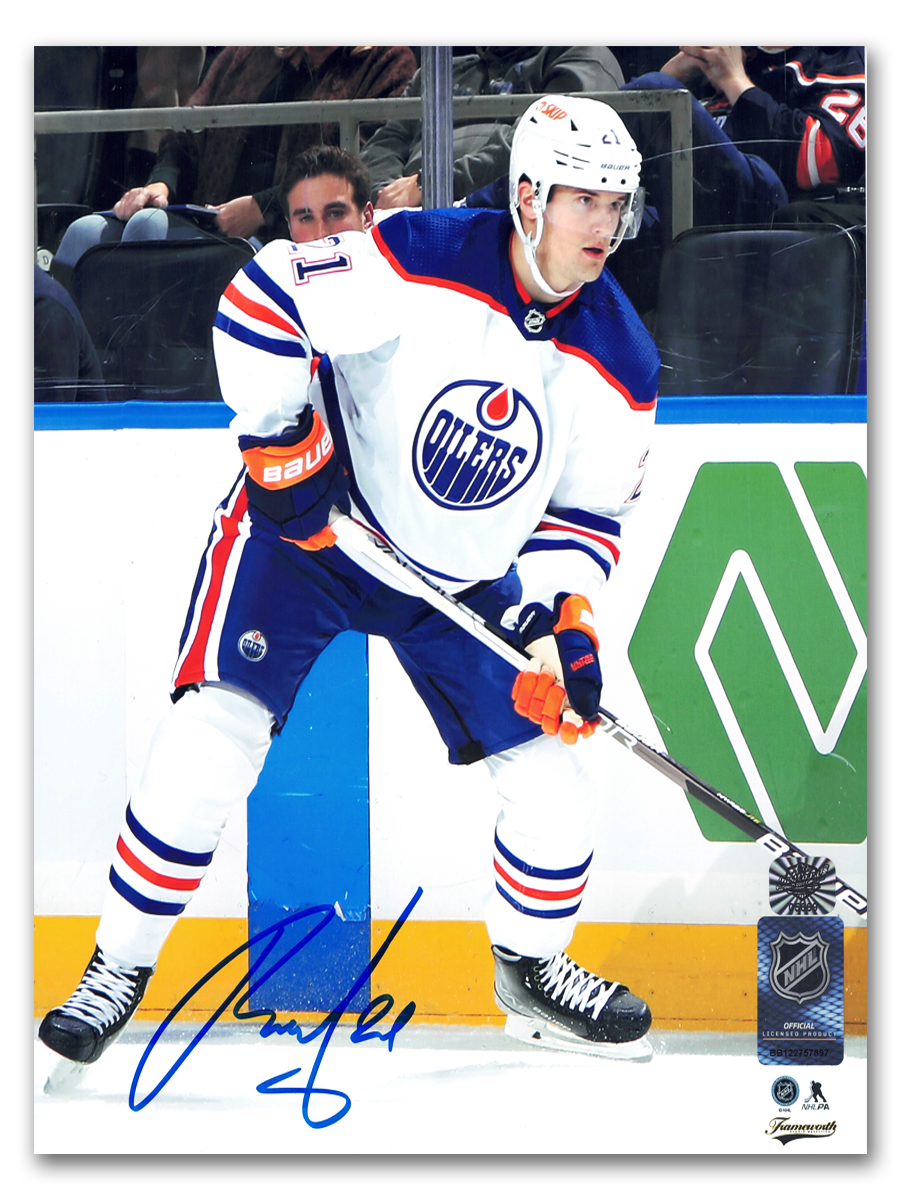 Klim Kostin Edmonton Oilers Autographed Away 8x10 Photo