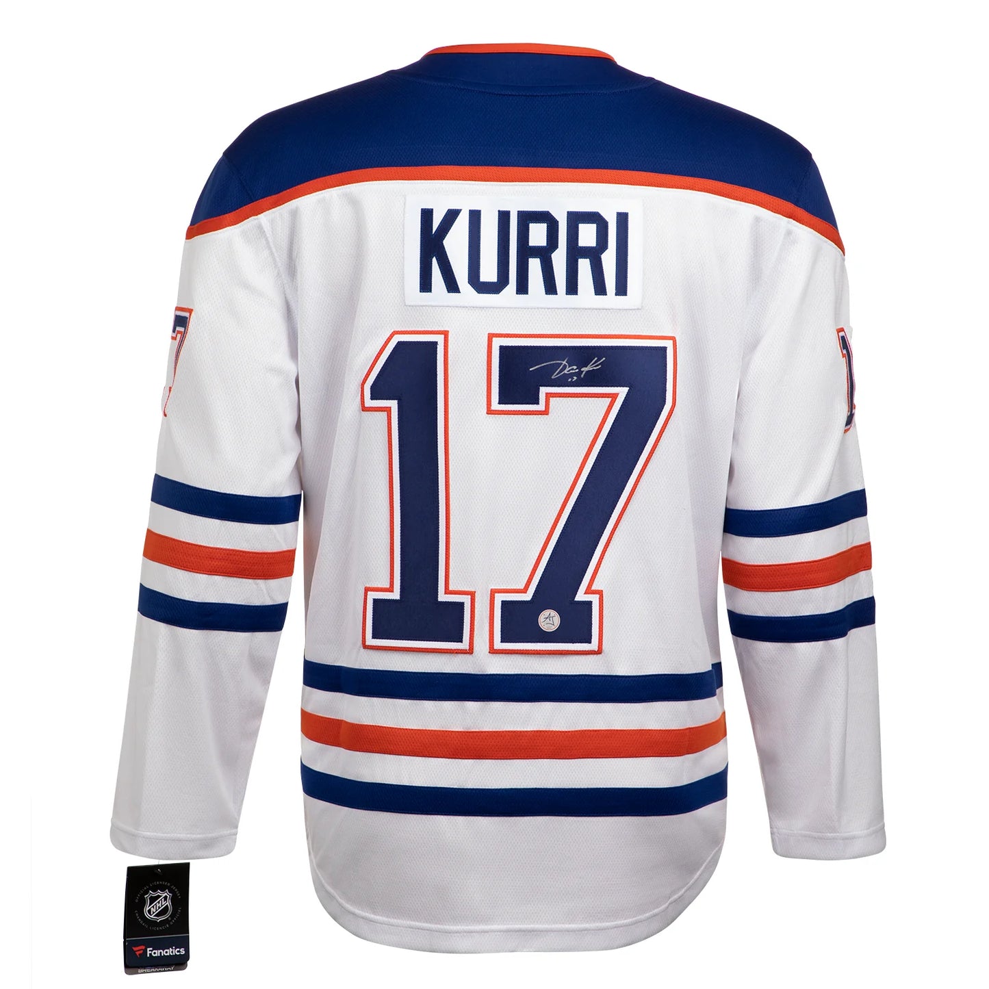 Jari Kurri Autographed Edmonton Oilers White Fanatics Jersey