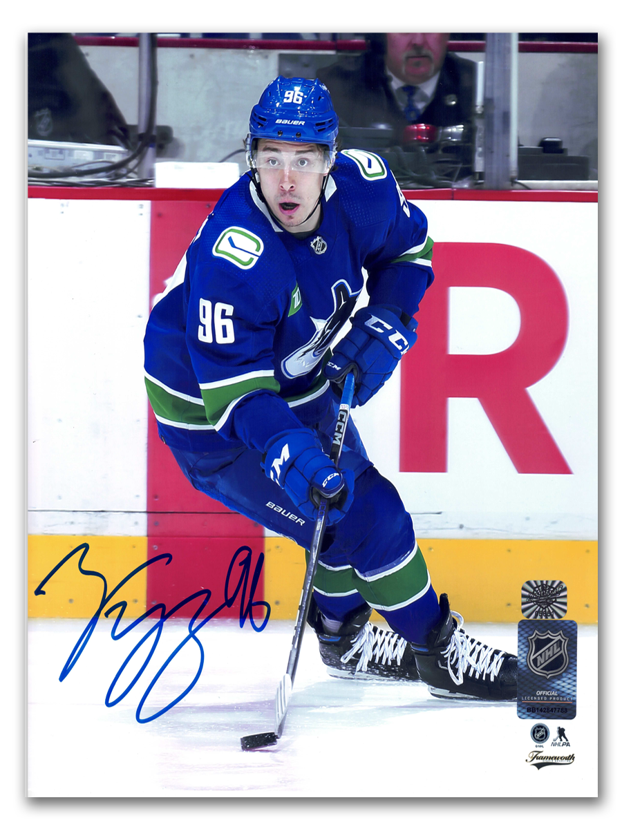 Andrei Kuzmenko Vancouver Canucks Autographed Home 8x10 Photo