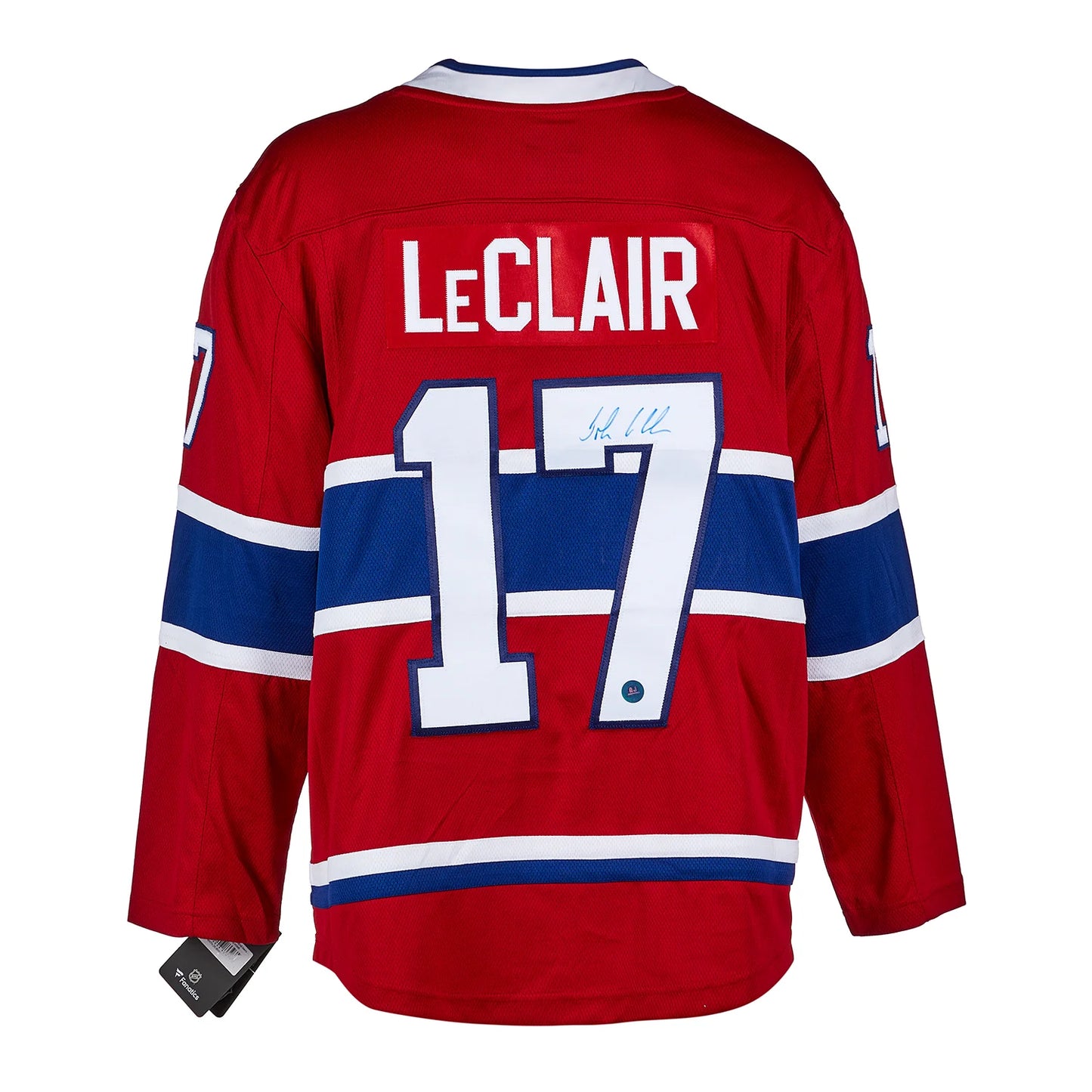 John LeClair Montreal Canadiens Autographed Fanatics Jersey