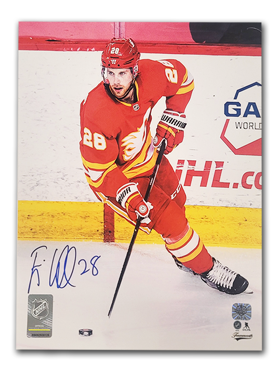 Elias Lindholm Calgary Flames Autographed Home 8x10 Photo