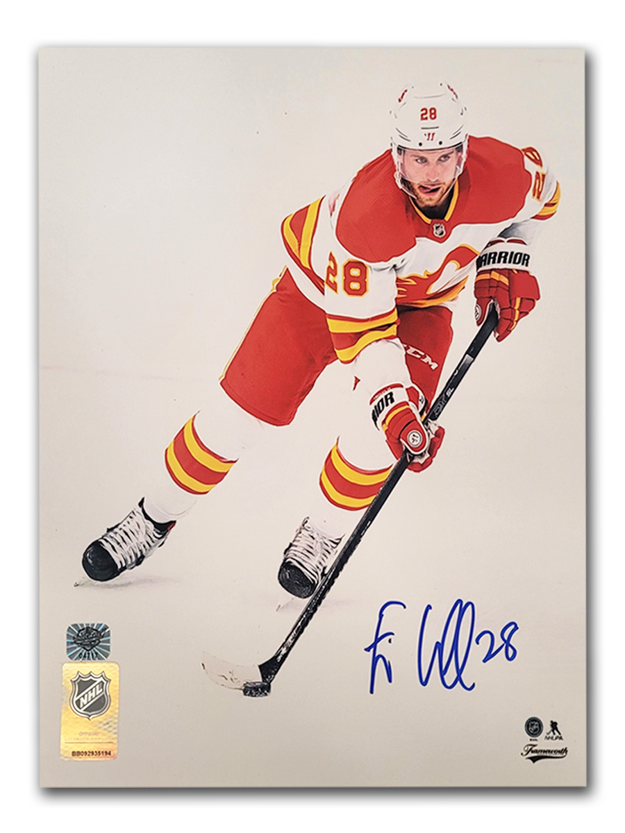 Elias Lindholm Calgary Flames Autographed Away 8x10 Photo