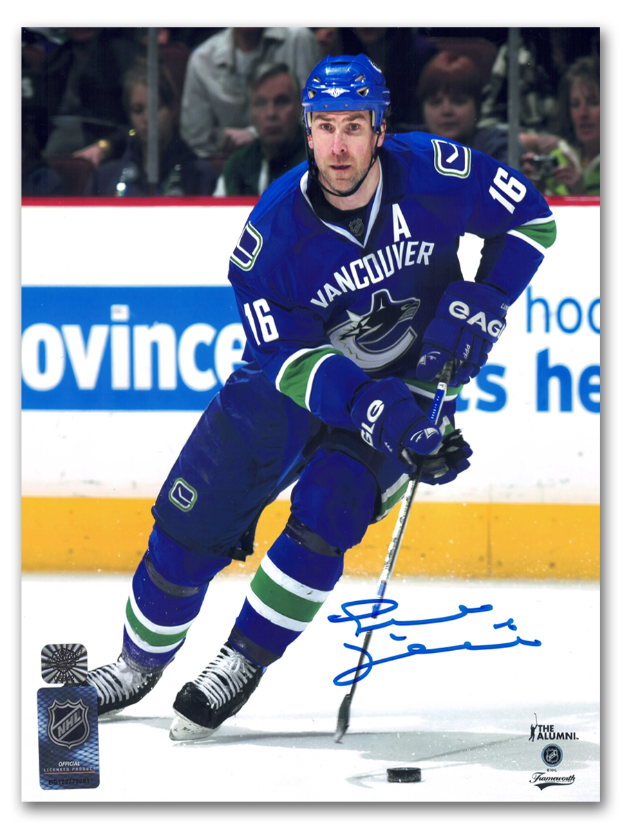 Trevor Linden Vancouver Canucks Autographed Blue 8x10 Photo