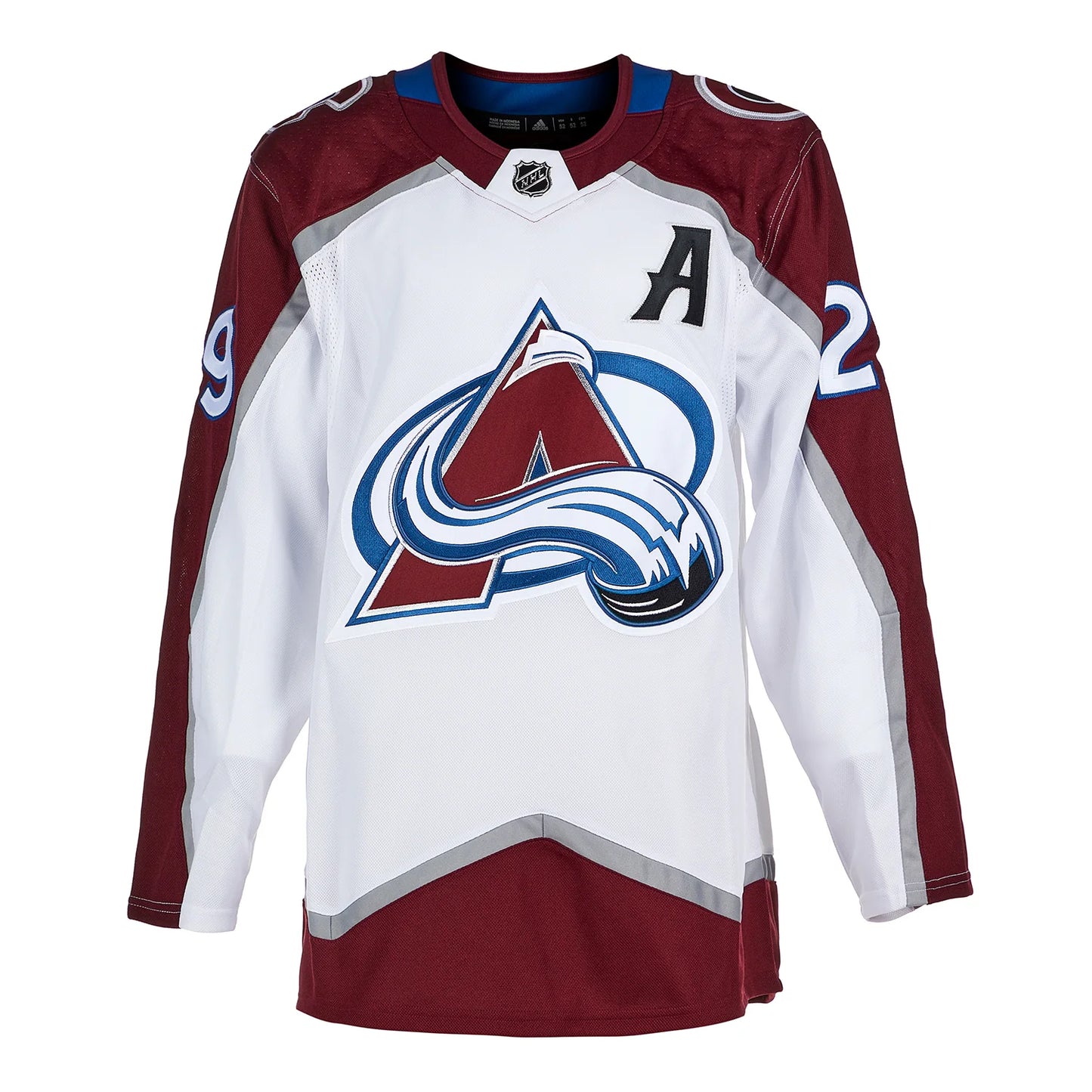 Nathan Mackinnon Signed Colorado Avalanche White adidas Jersey