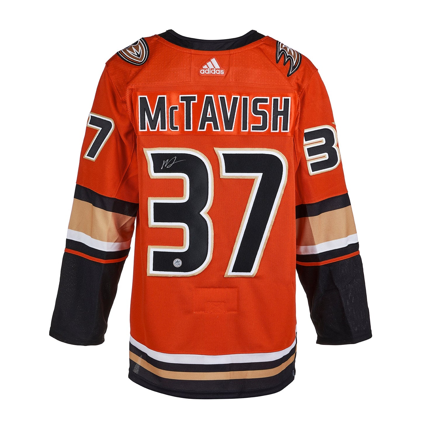 Mason McTavish Signed Anaheim Ducks Alt Orange adidas Jersey
