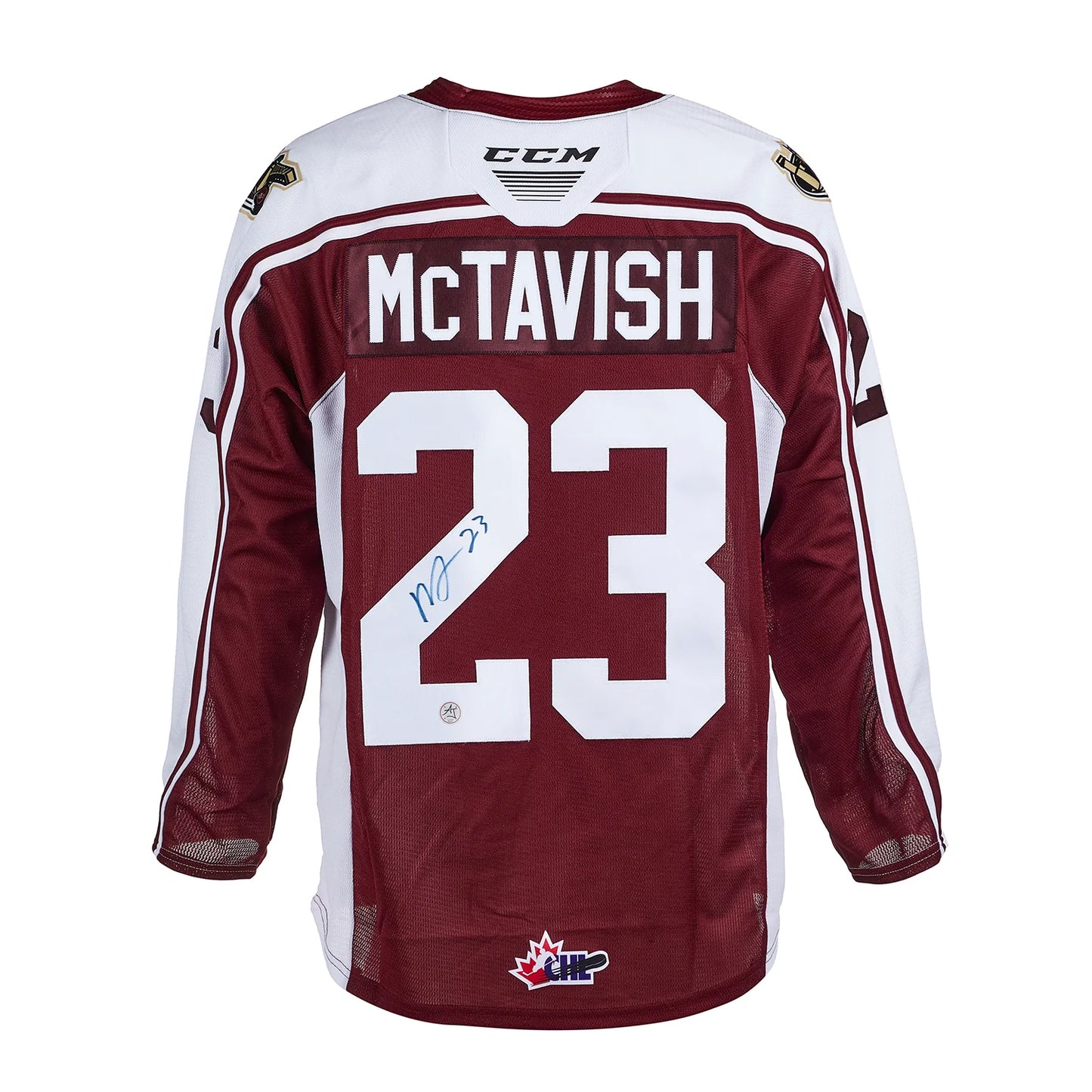 Mason McTavish Autographed Peterborough Petes CHL CCM Jersey