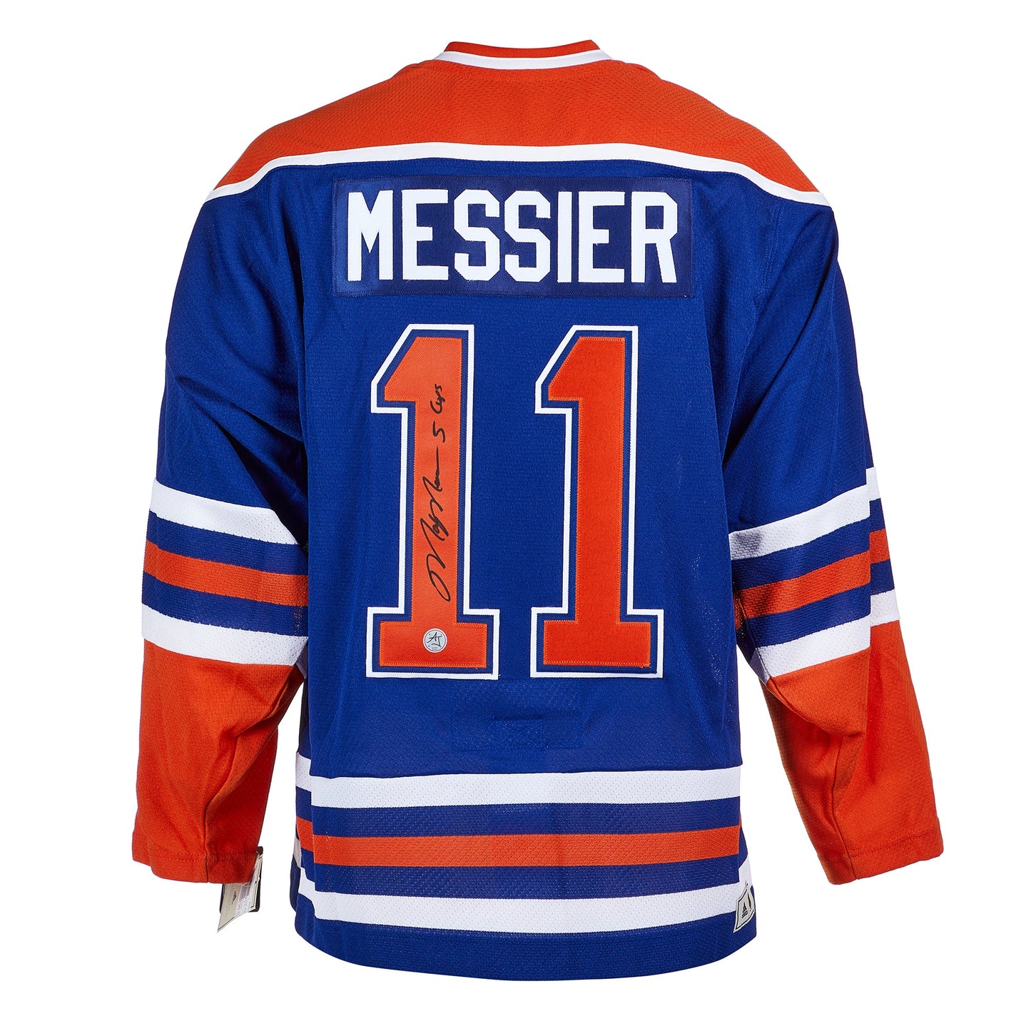 Mark Messier Signed Edmonton Oilers Team Classic Jersey with Cup Notes
