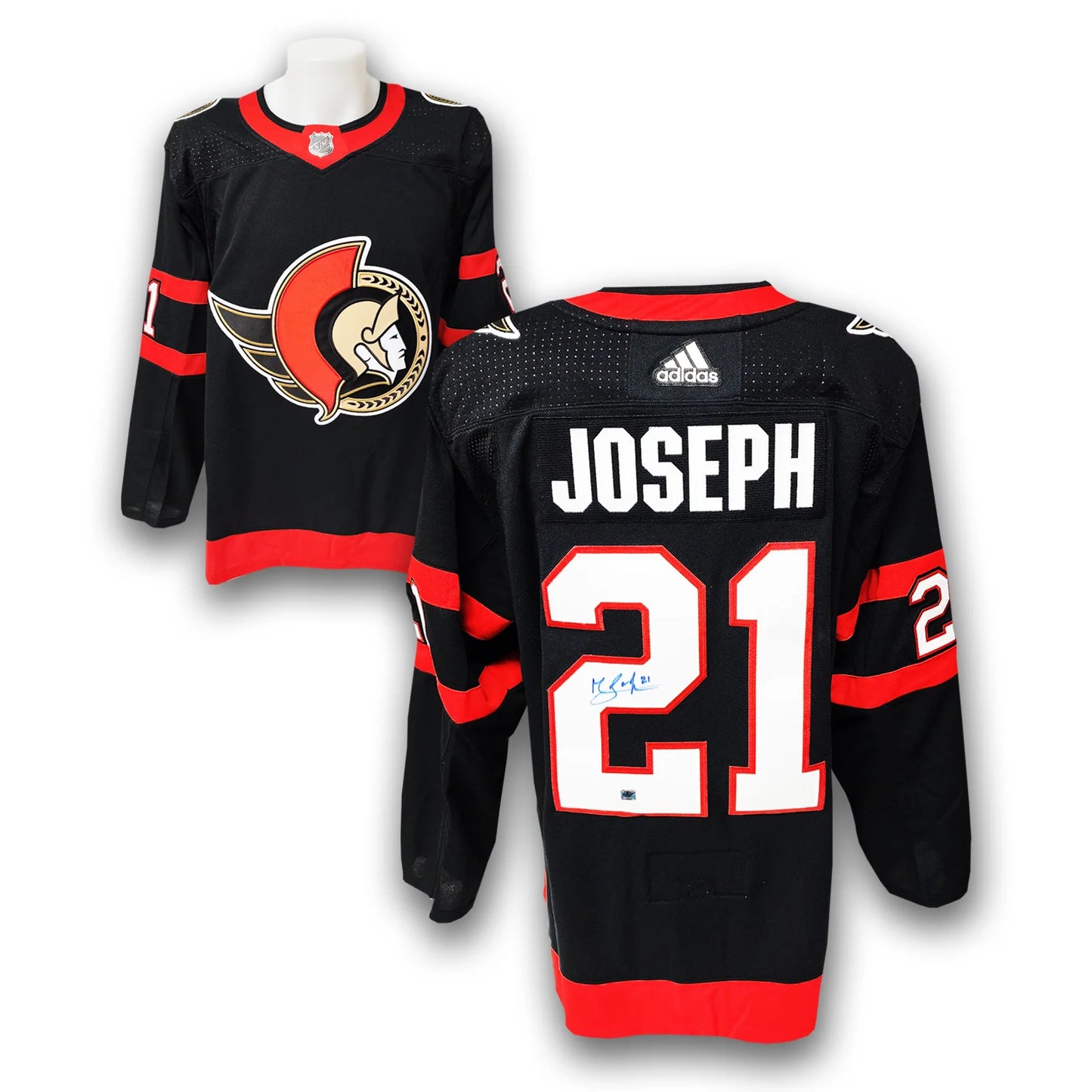 Mathieu Joseph Autographed Ottawa Senators Home Adidas Jersey