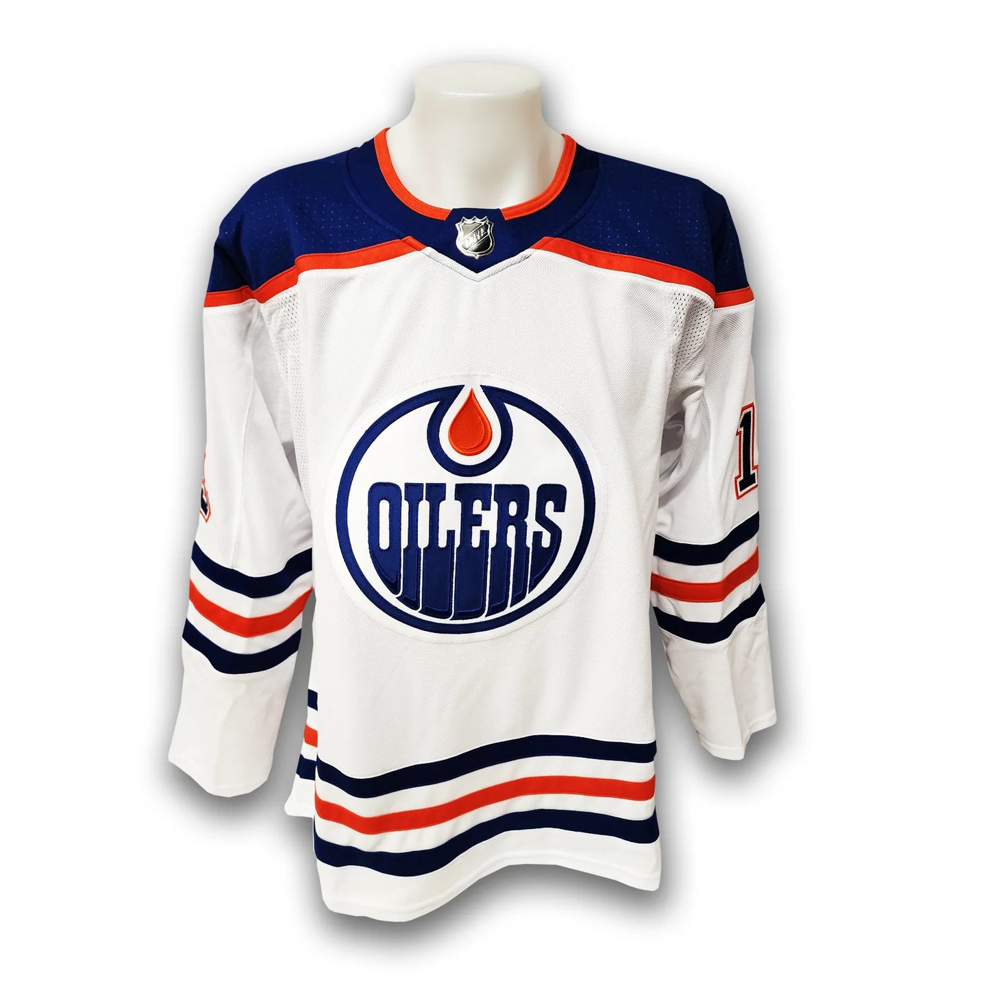 Mattias Janmark Autographed Edmonton Oilers Away Adidas Jersey