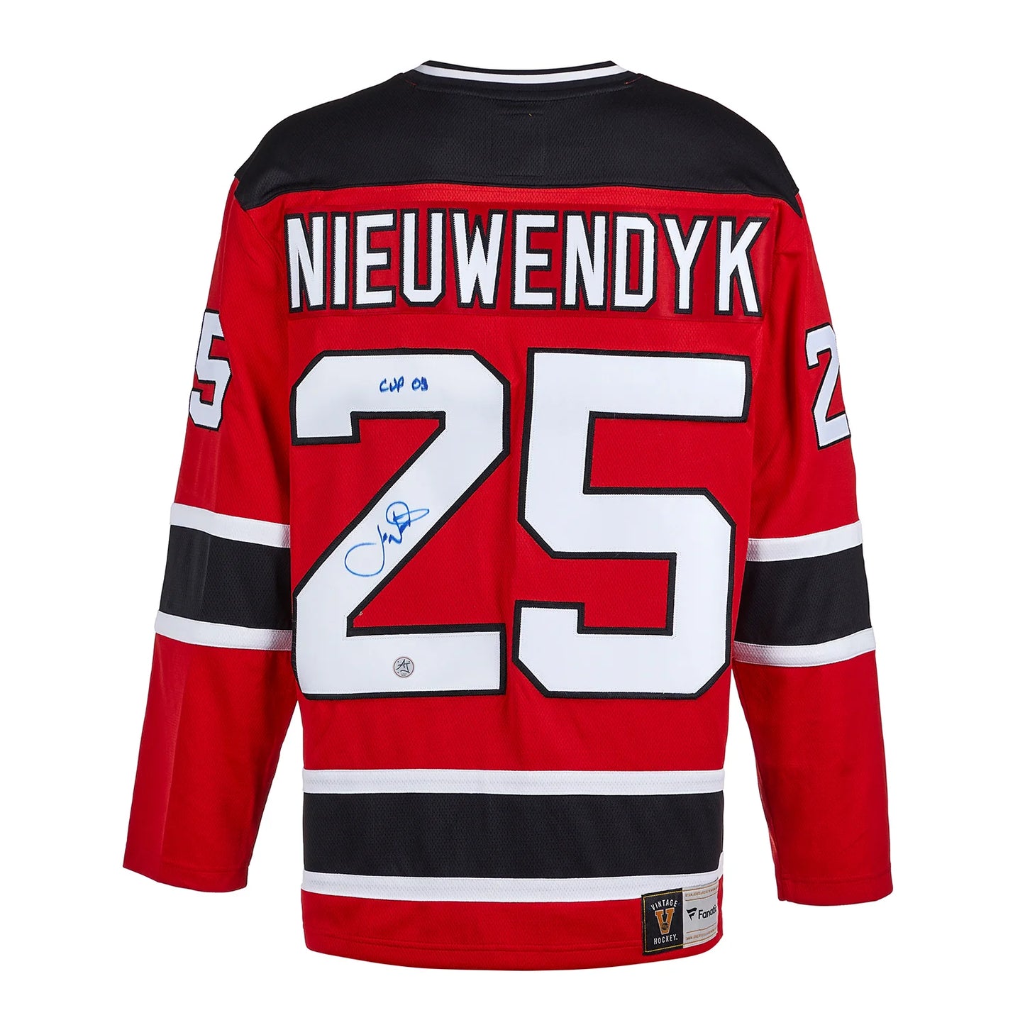 Joe Nieuwendyk Signed New Jersey Devils Fanatics Retro Jersey