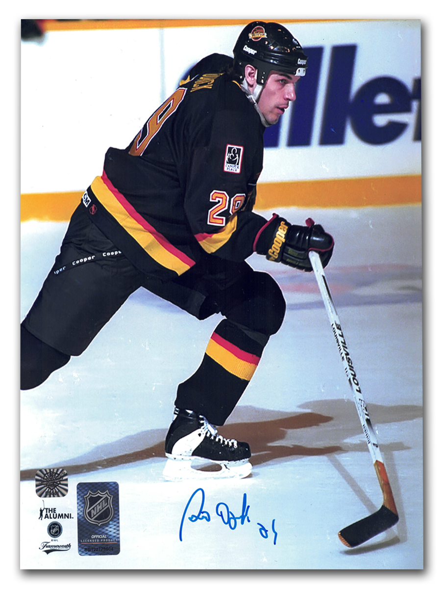 Gino Odjick Vancouver Canucks Autographed Action 8x10 Photo