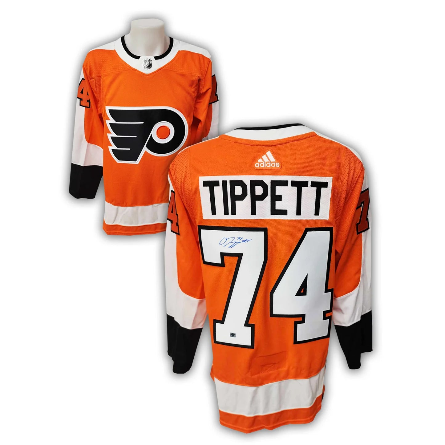 Owen Tippett Autographed Philadelphia Flyers Home Adidas Jersey