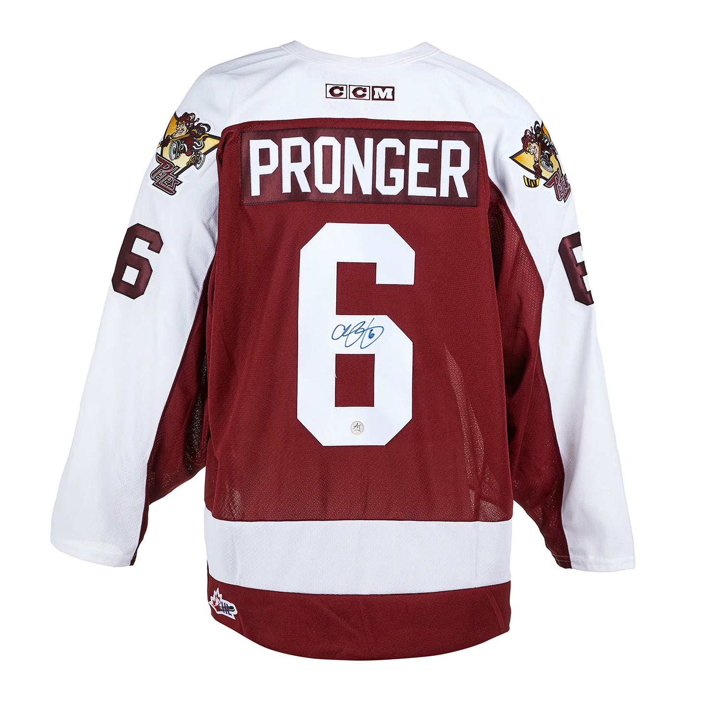 Chris Pronger Autographed Peterborough Petes Retro CCM Jersey