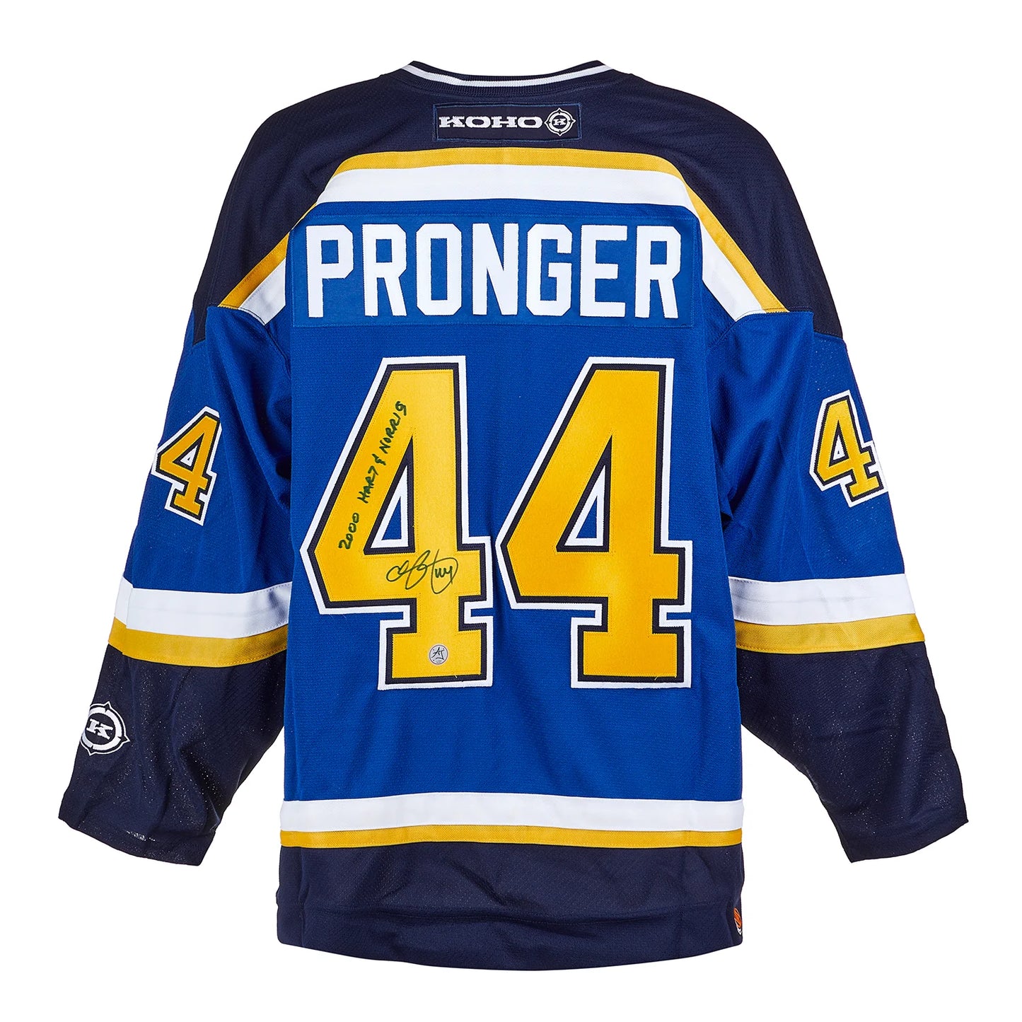 Chris Pronger St Louis Blues Signed & Inscribed Vintage KOHO Jersey