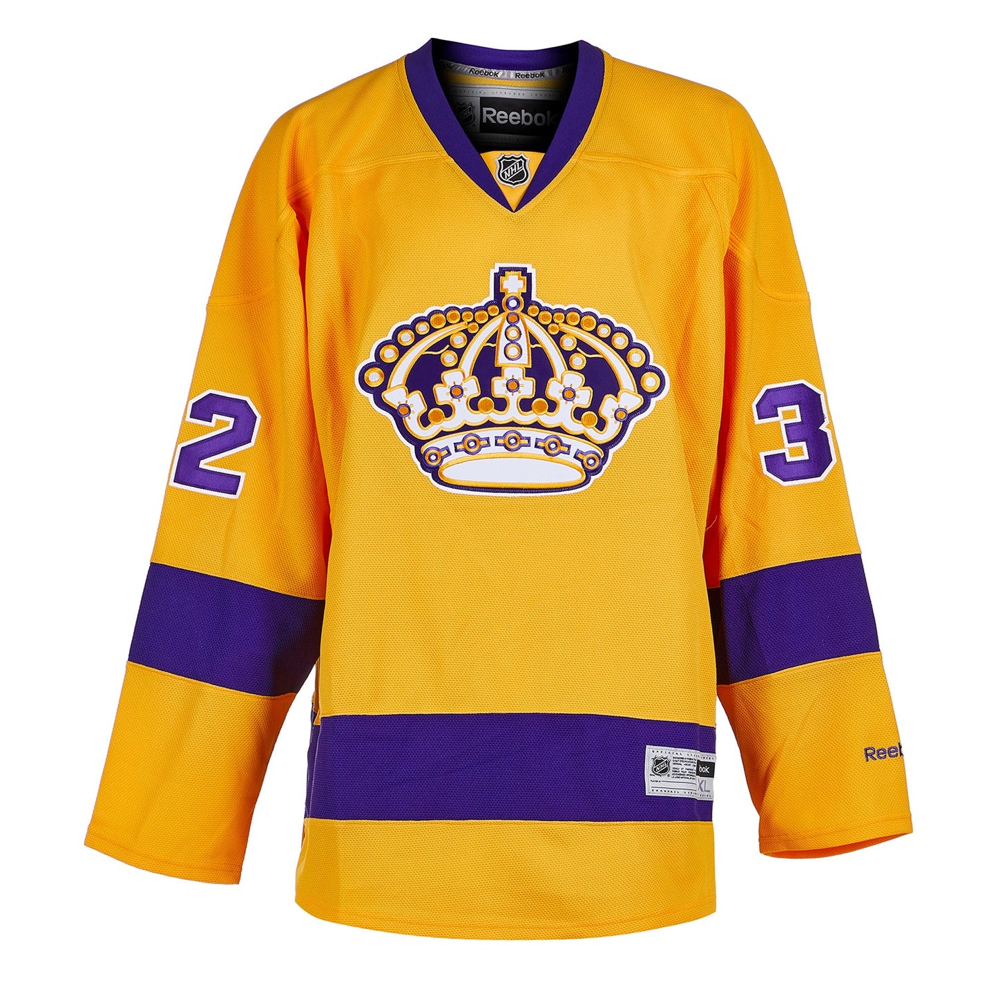 Jonathan Quick Signed Los Angeles Kings Yellow Retro Third Reebok Jersey