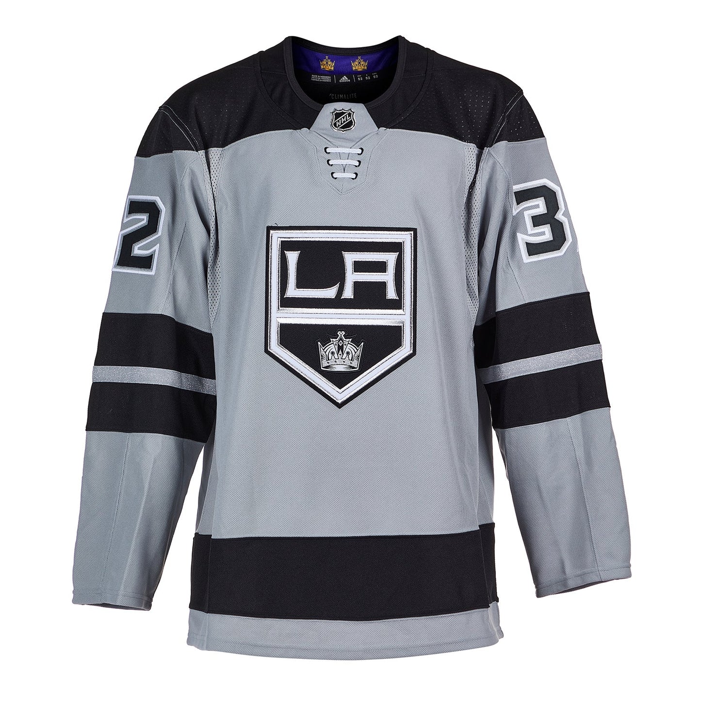 Jonathan Quick Signed Los Angeles Kings Grey Alt adidas Jersey