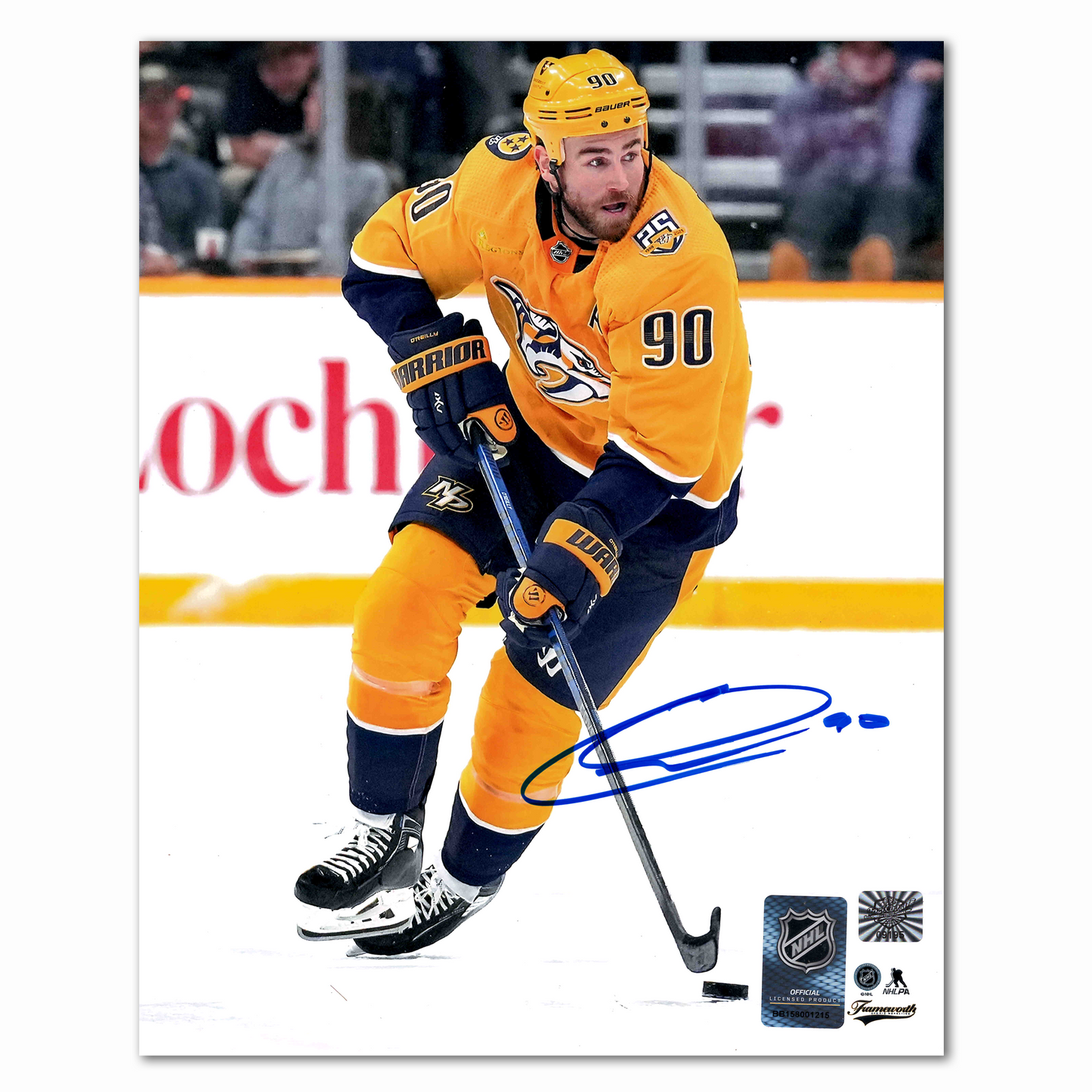 Ryan O'Reilly Autographed Nashville Predators Home 8x10 Photo