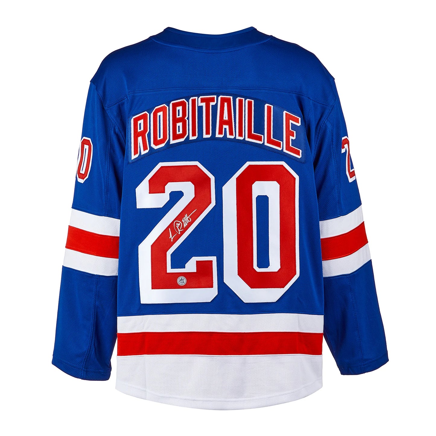 Luc Robitaille Autographed New York Rangers Fanatics Jersey