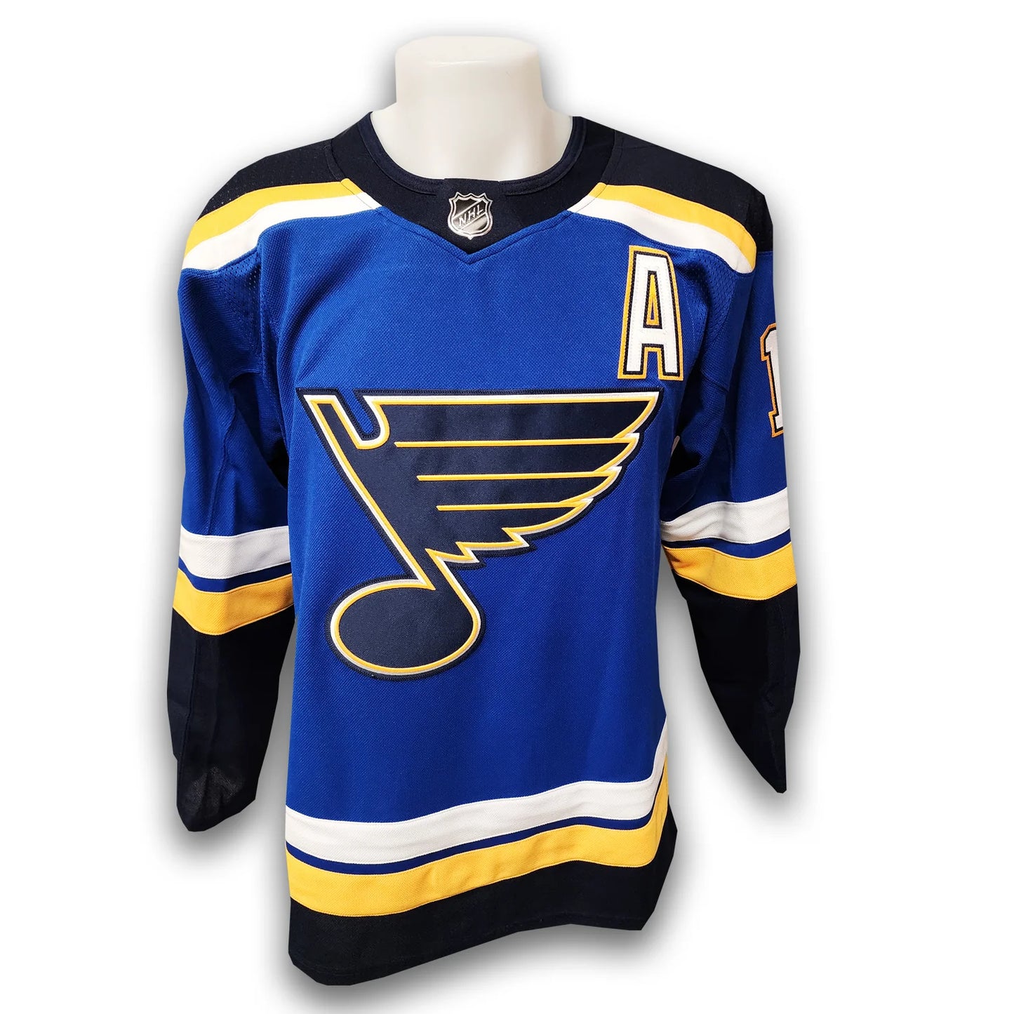 Robert Thomas Autographed St Louis Blue Adidas Jersey