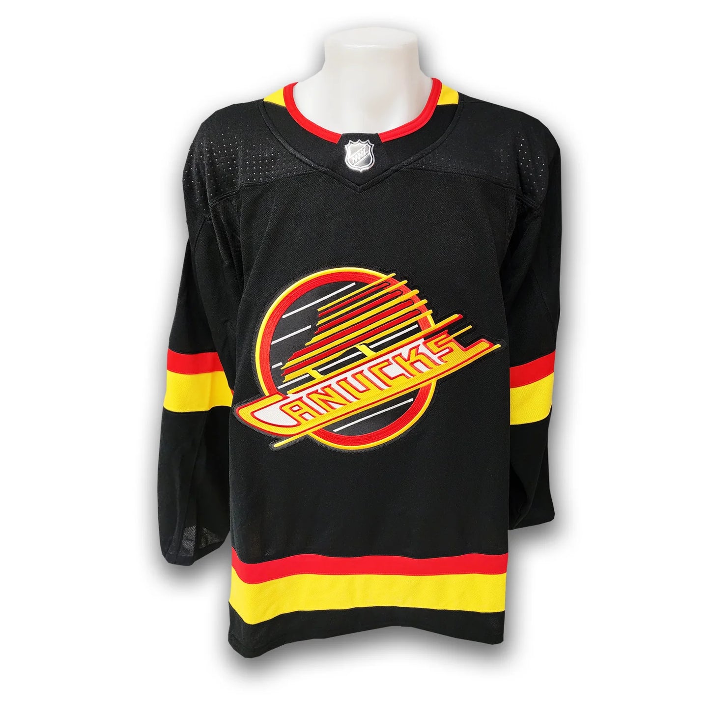 Russ Courtnall Vancouver Canucks Black Flying Skate Adidas Jersey