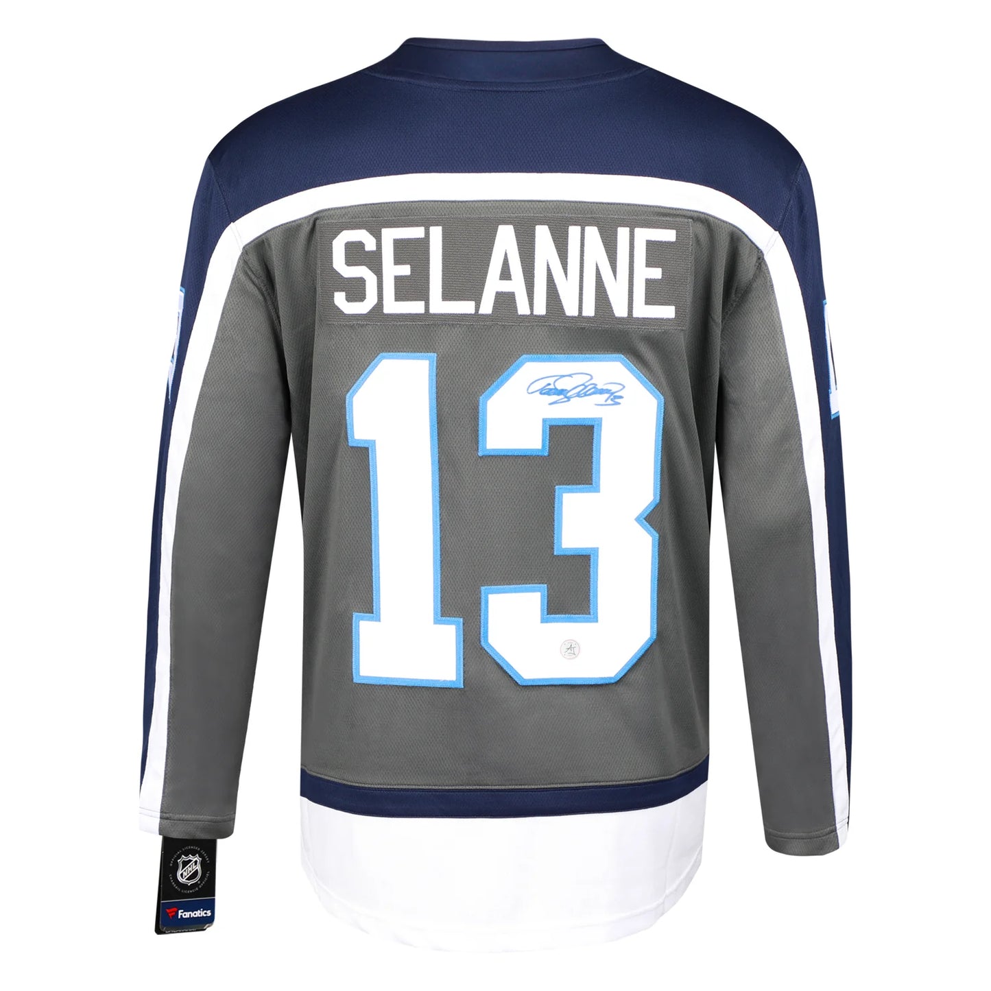 Teemu Selanne Signed Winnipeg Jets Reverse Retro Fanatics Jersey