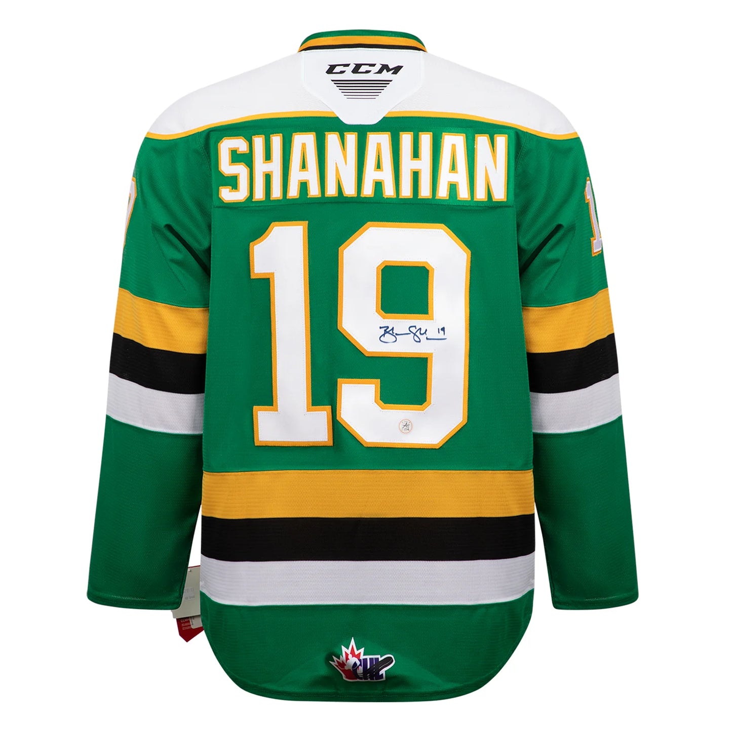 Brendan Shanahan Autographed London Knights Green CCM CHL Jersey