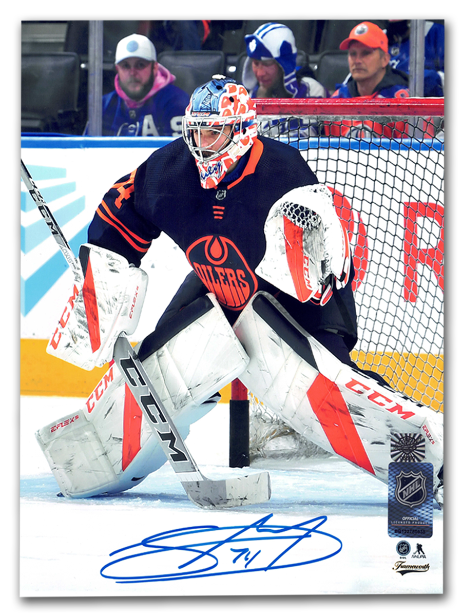 Stuart Skinner Edmonton Oilers Autographed Alternate 8x10 Photo