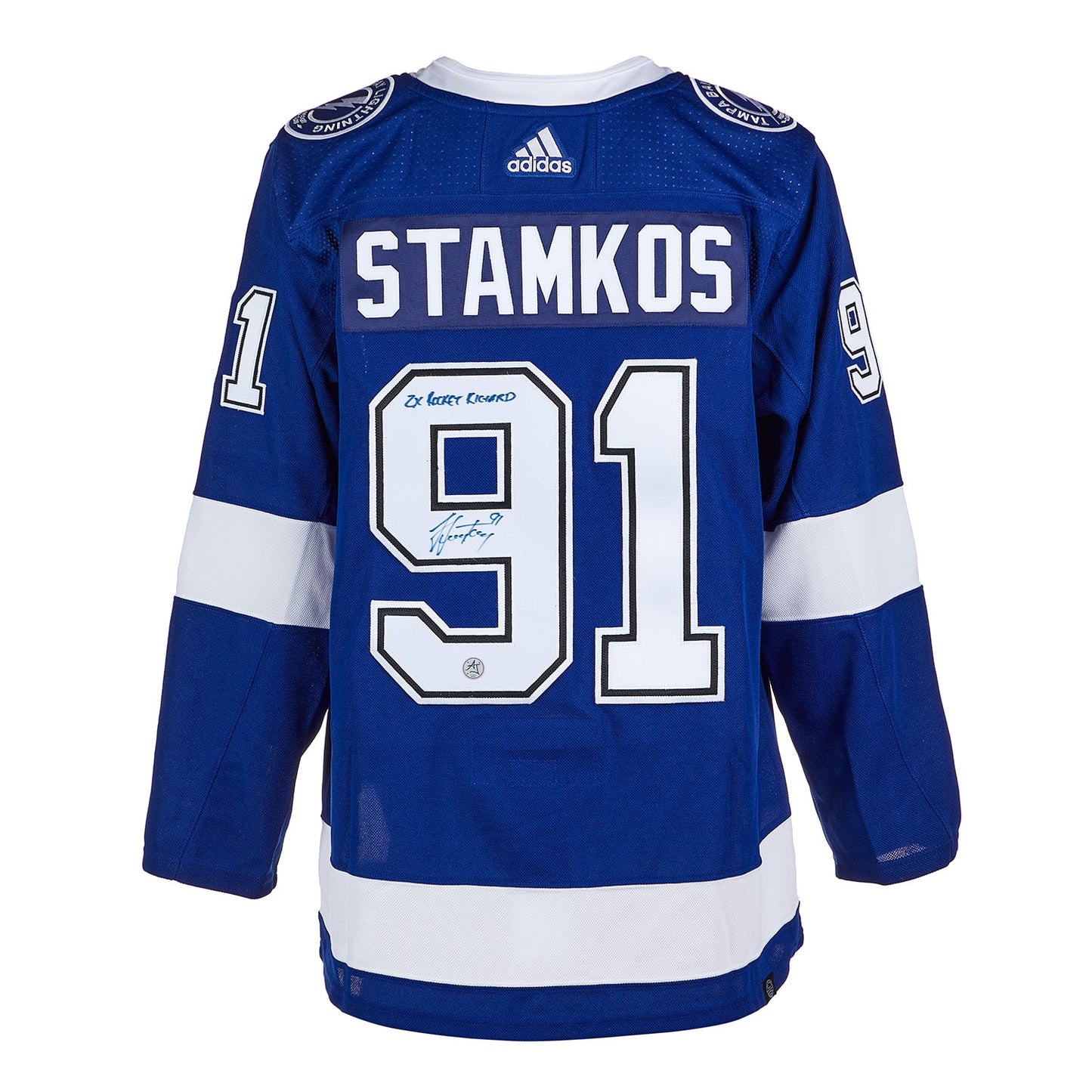 Steven Stamkos Signed Tampa Bay Lightning Rocket Trophy adidas Jersey